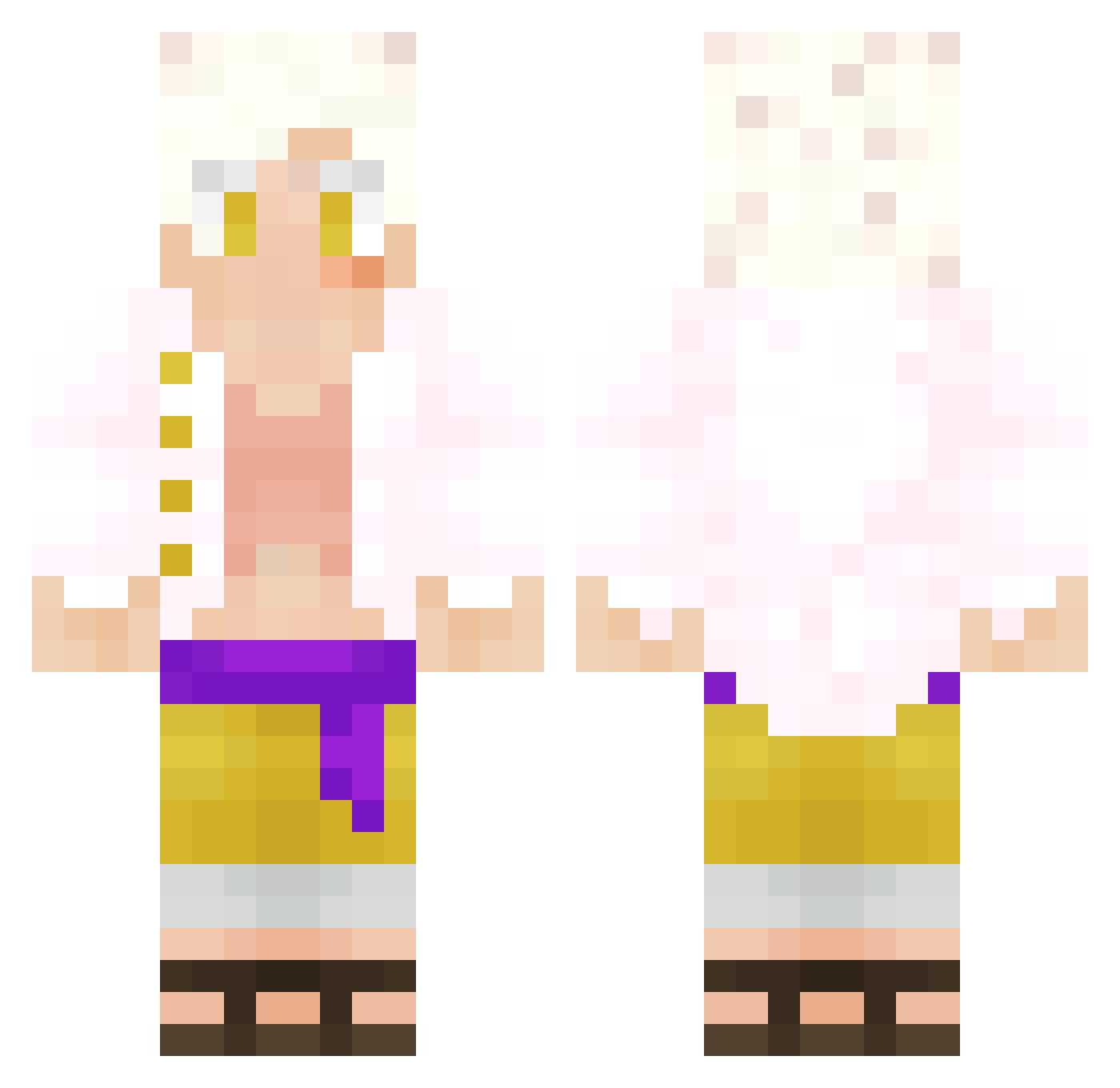 S2GIbrahimG Minecraft skin, front and back view