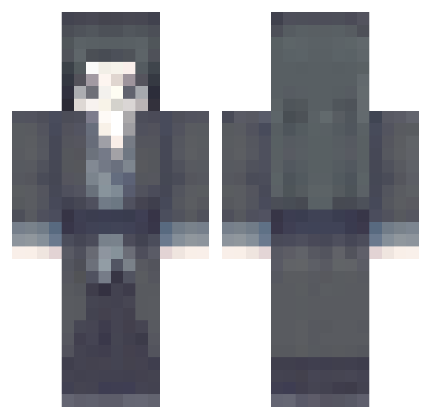 Mxy0229 Minecraft skin, front and back view