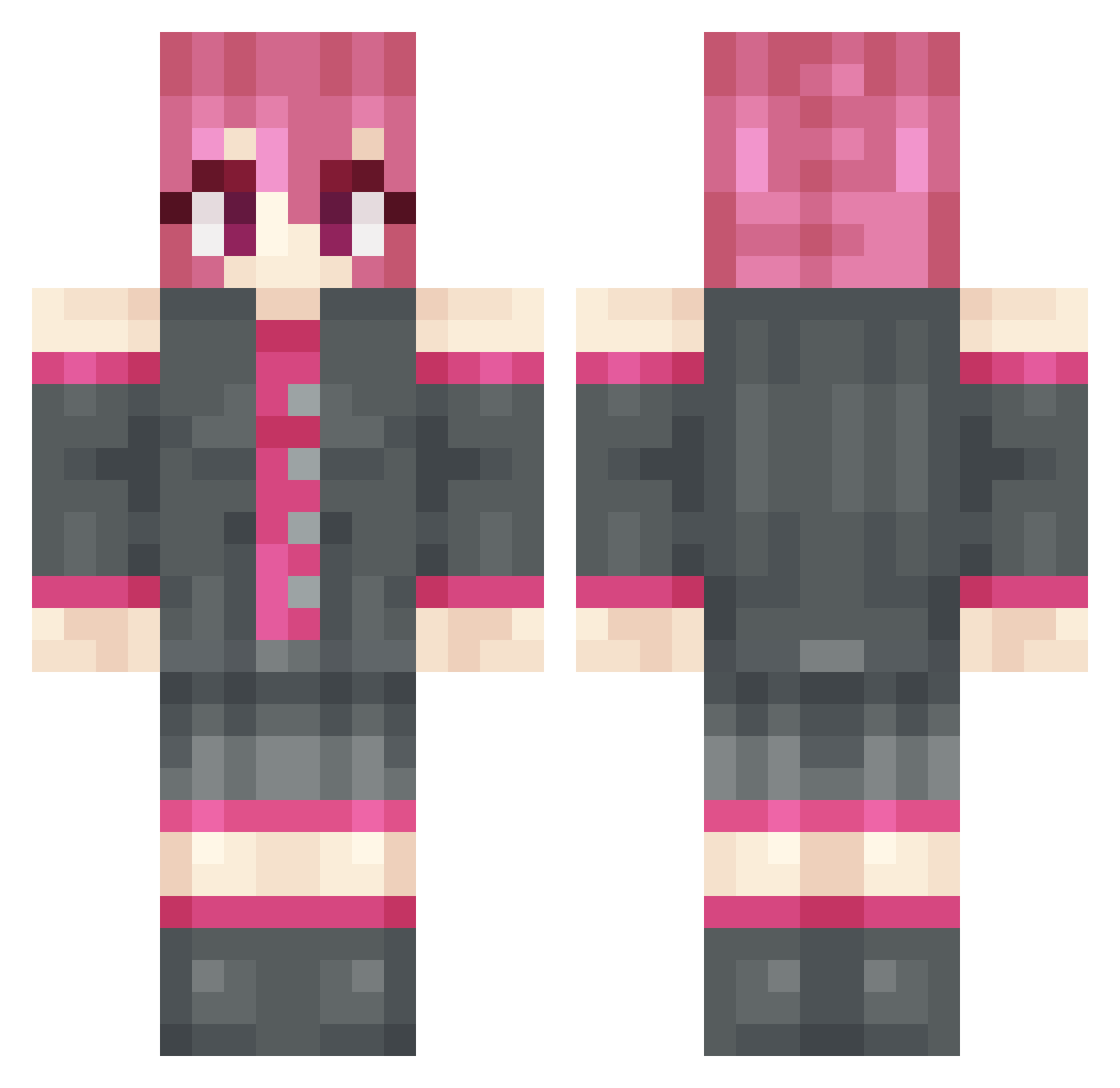 _1nkyy_ Minecraft skin, front and back view