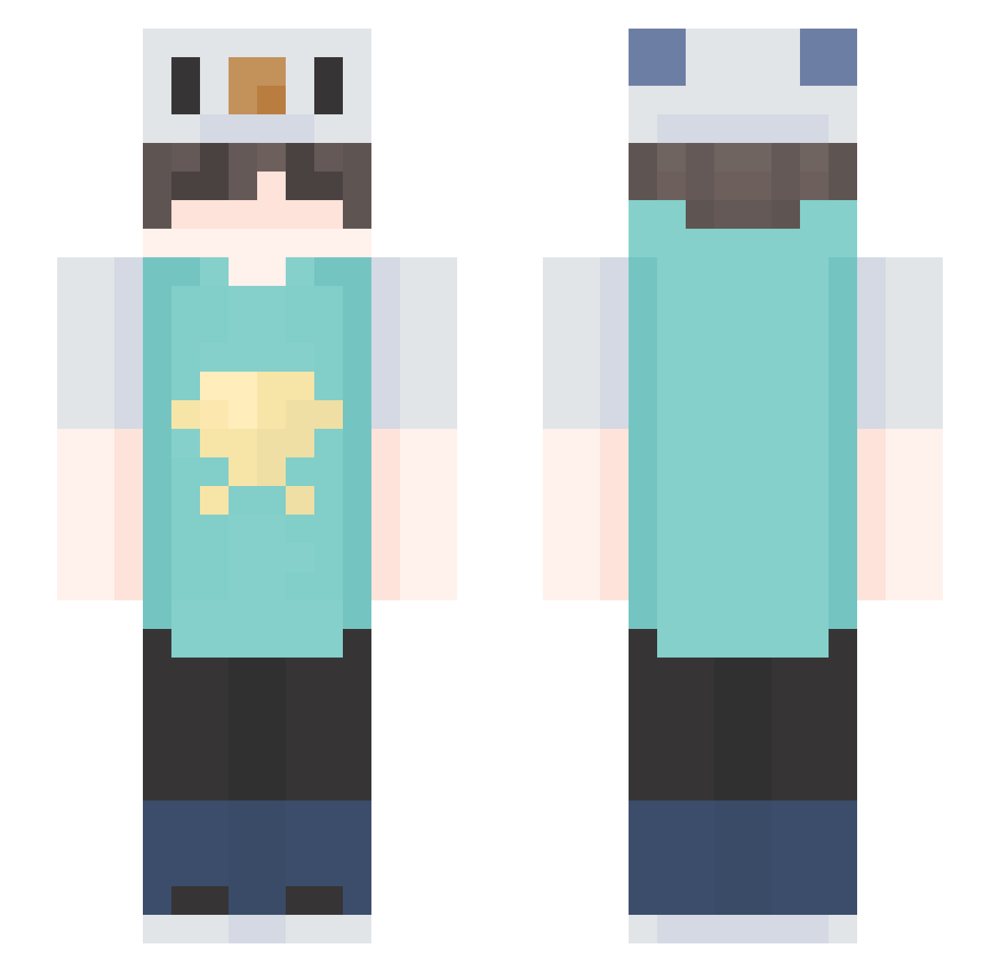 ImSilpancho Minecraft skin, front and back view