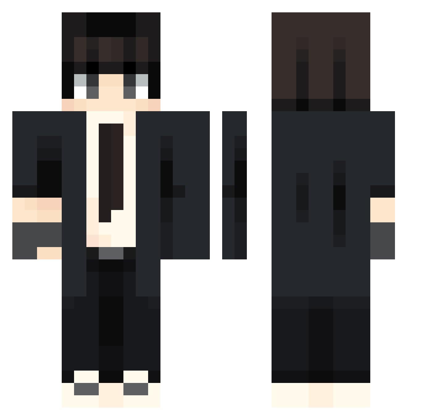 Giovanni2811 Minecraft skin, front and back view