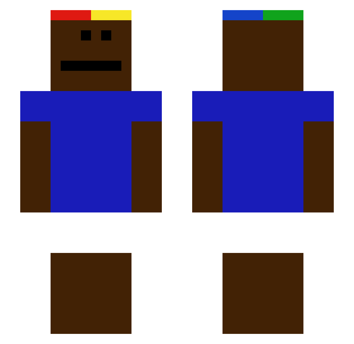 rozprvwacz Minecraft skin, front and back view