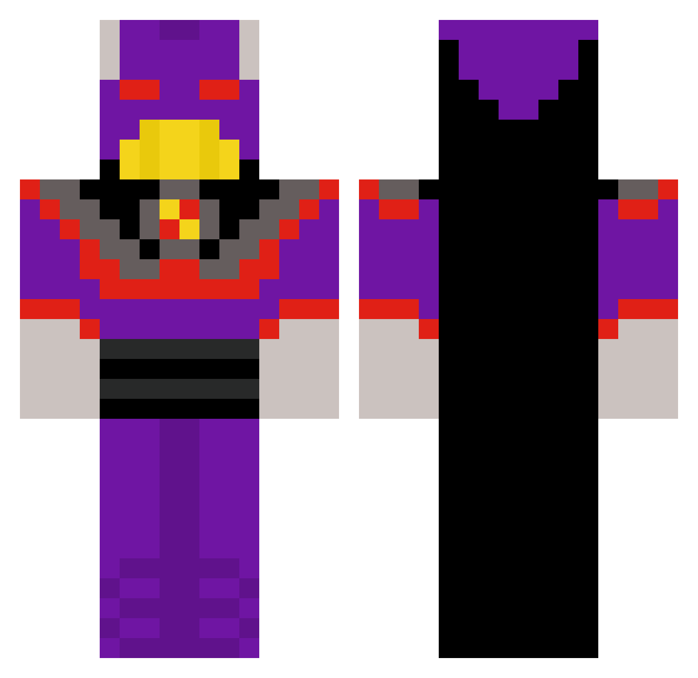 Rover4713 Minecraft skin, front and back view