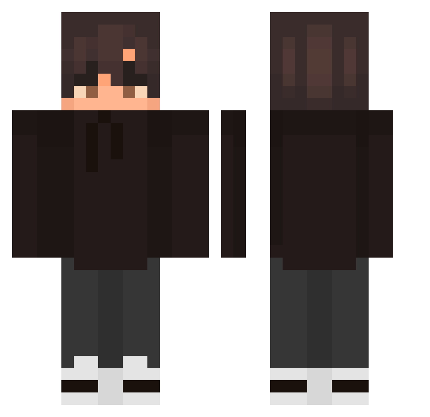 Simoo_68 Minecraft skin, front and back view