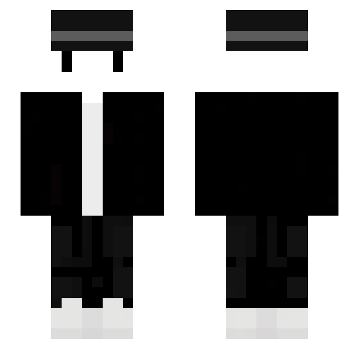 GraxelMC Minecraft skin, front and back view