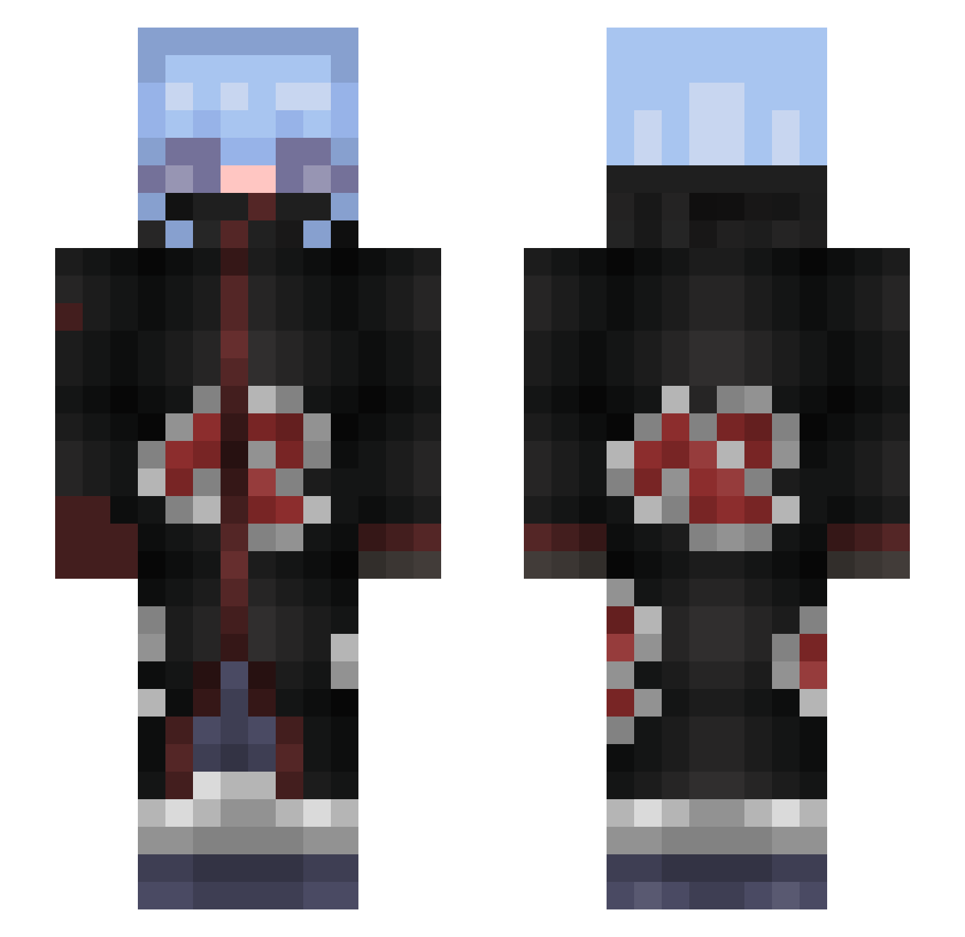 killdodo Minecraft skin, front and back view