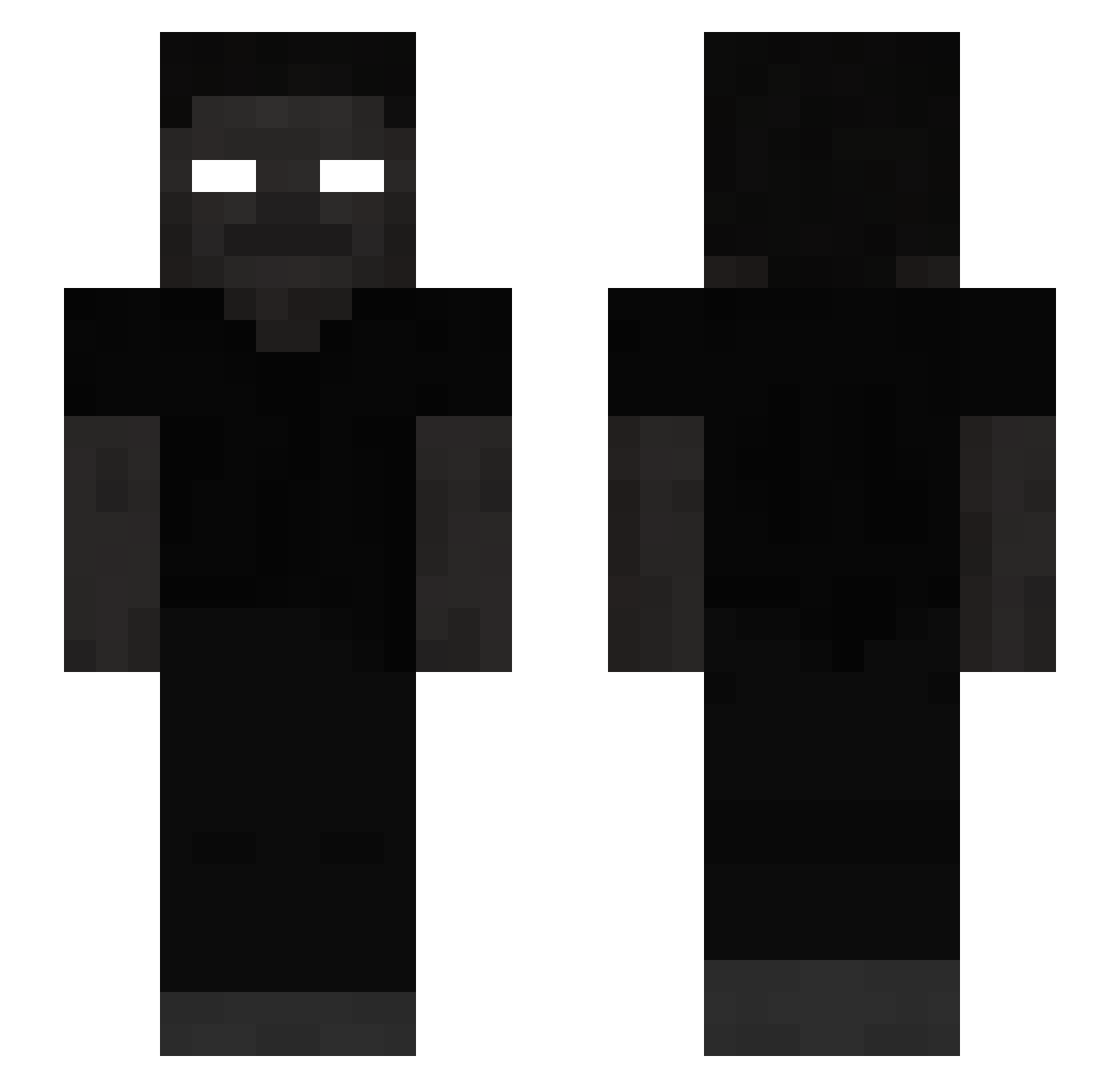 Victorbpp Minecraft skin, front and back view