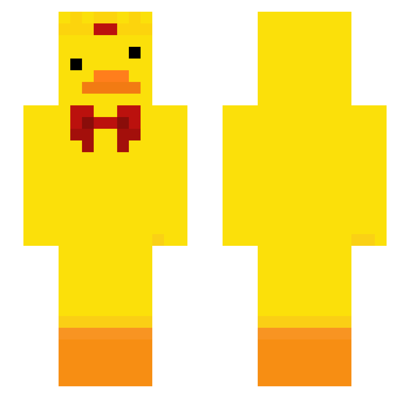 GlorbaStorta Minecraft skin, front and back view