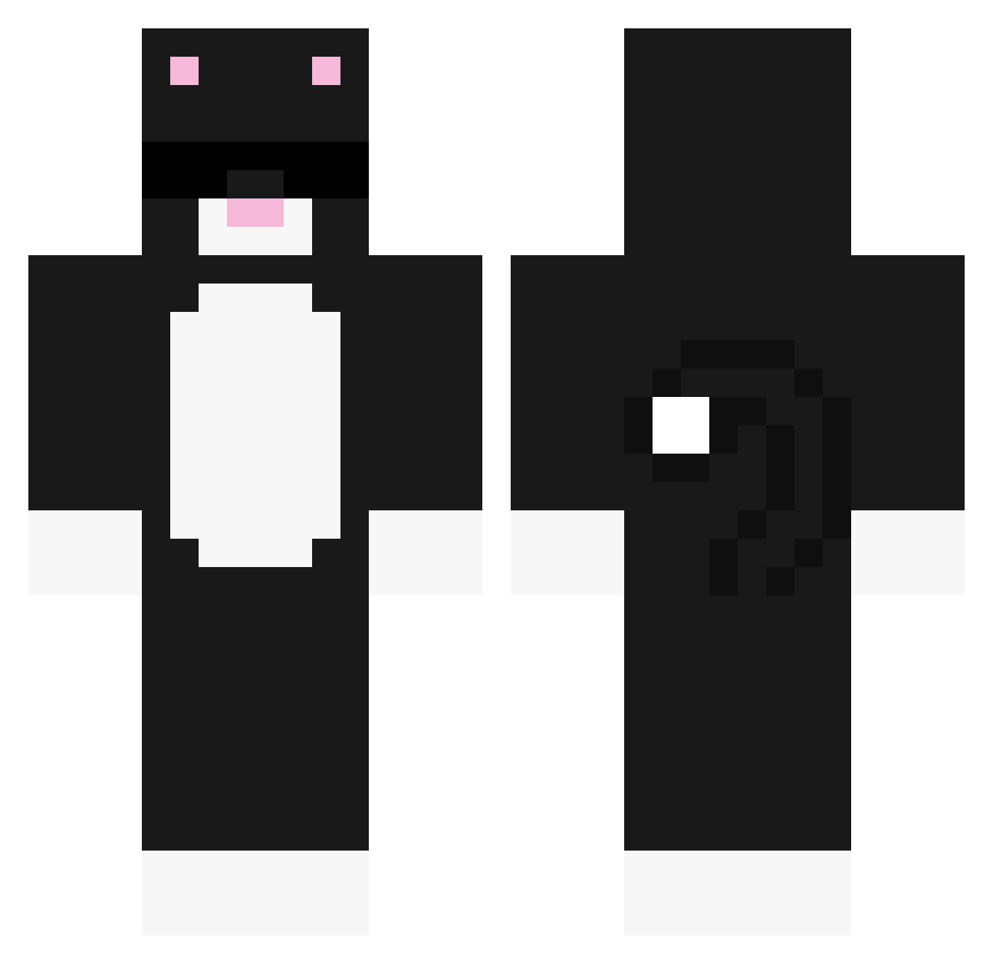 victor051 Minecraft skin, front and back view