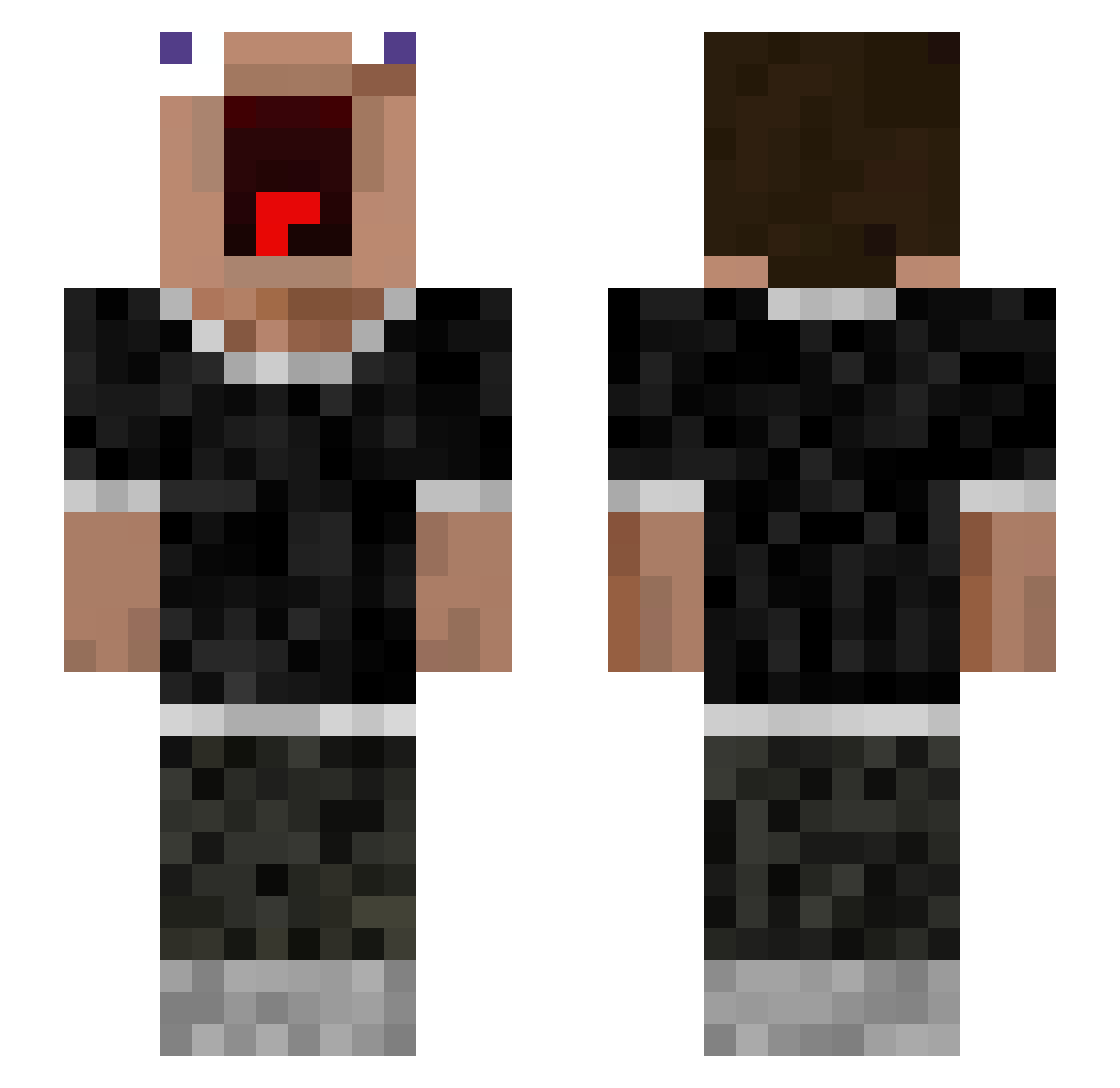 marcymax Minecraft skin, front and back view