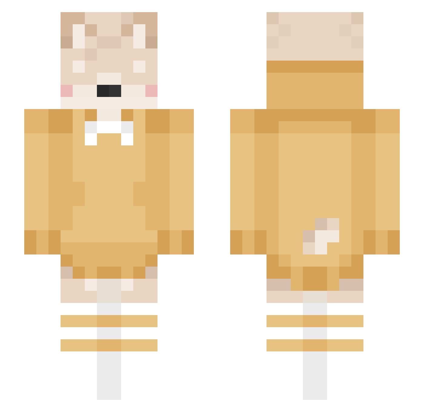 lynns_brook Minecraft skin, front and back view