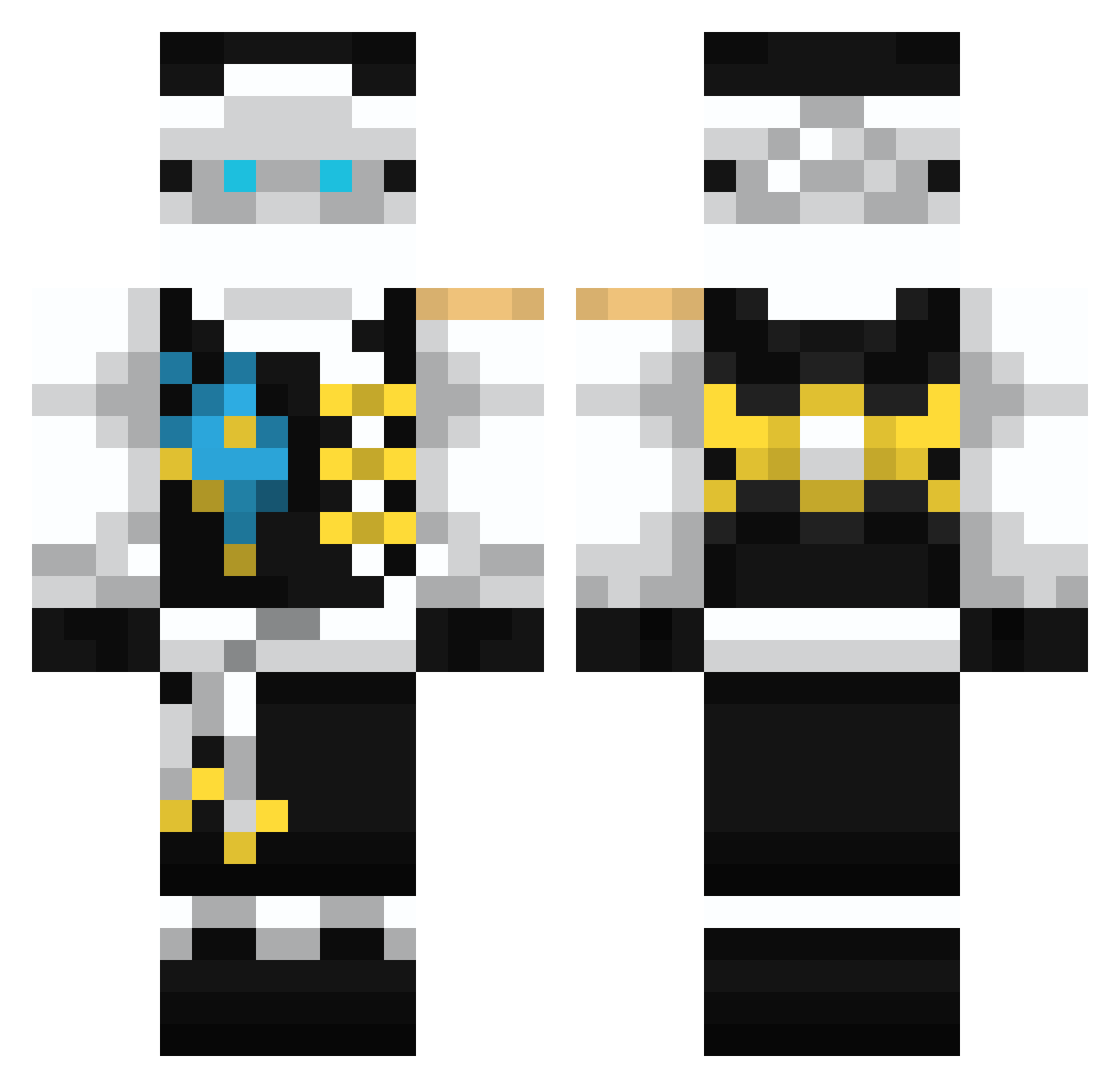 JESUS1231743 Minecraft skin, front and back view