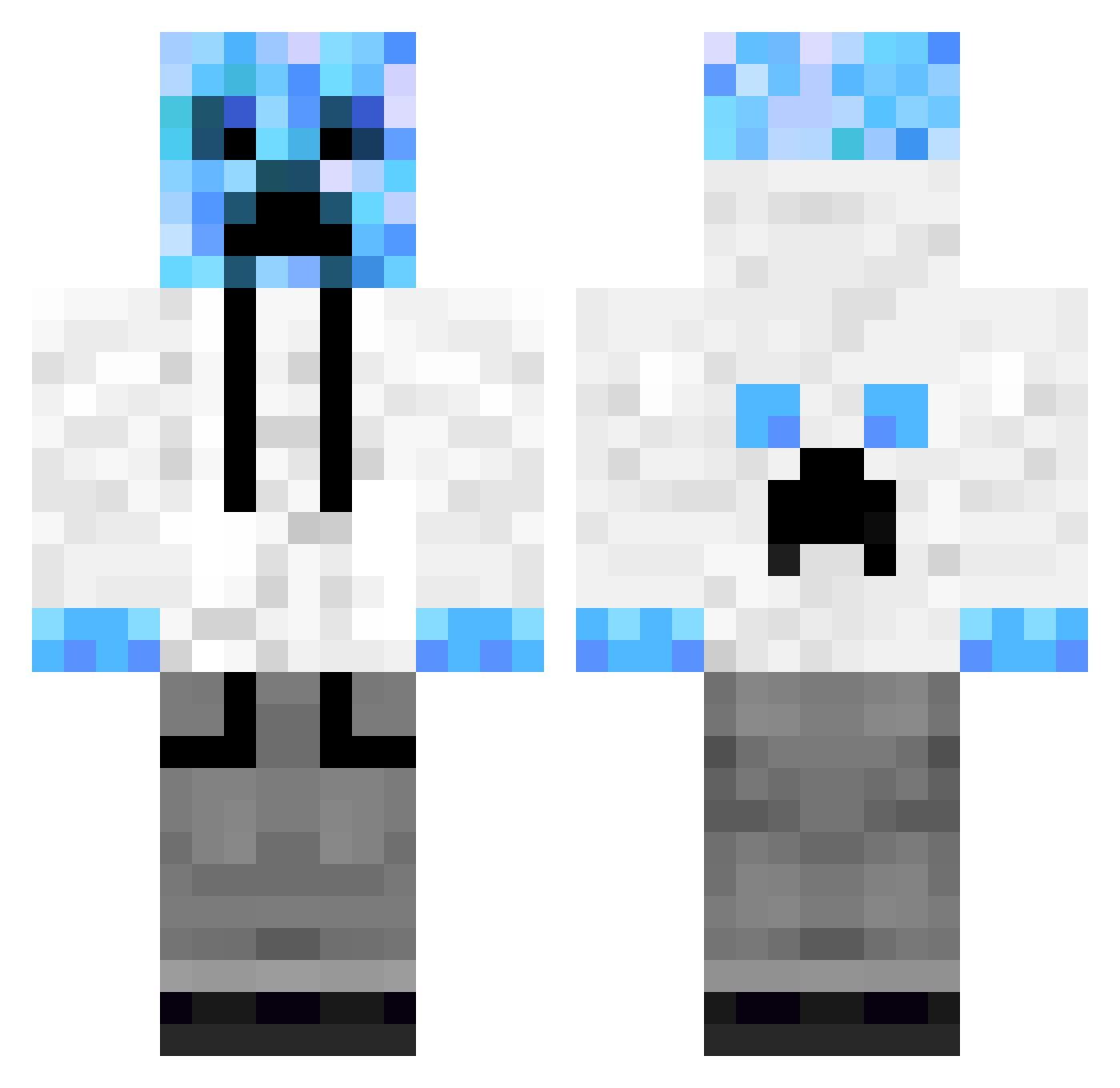 vovkanagibator Minecraft skin, front and back view