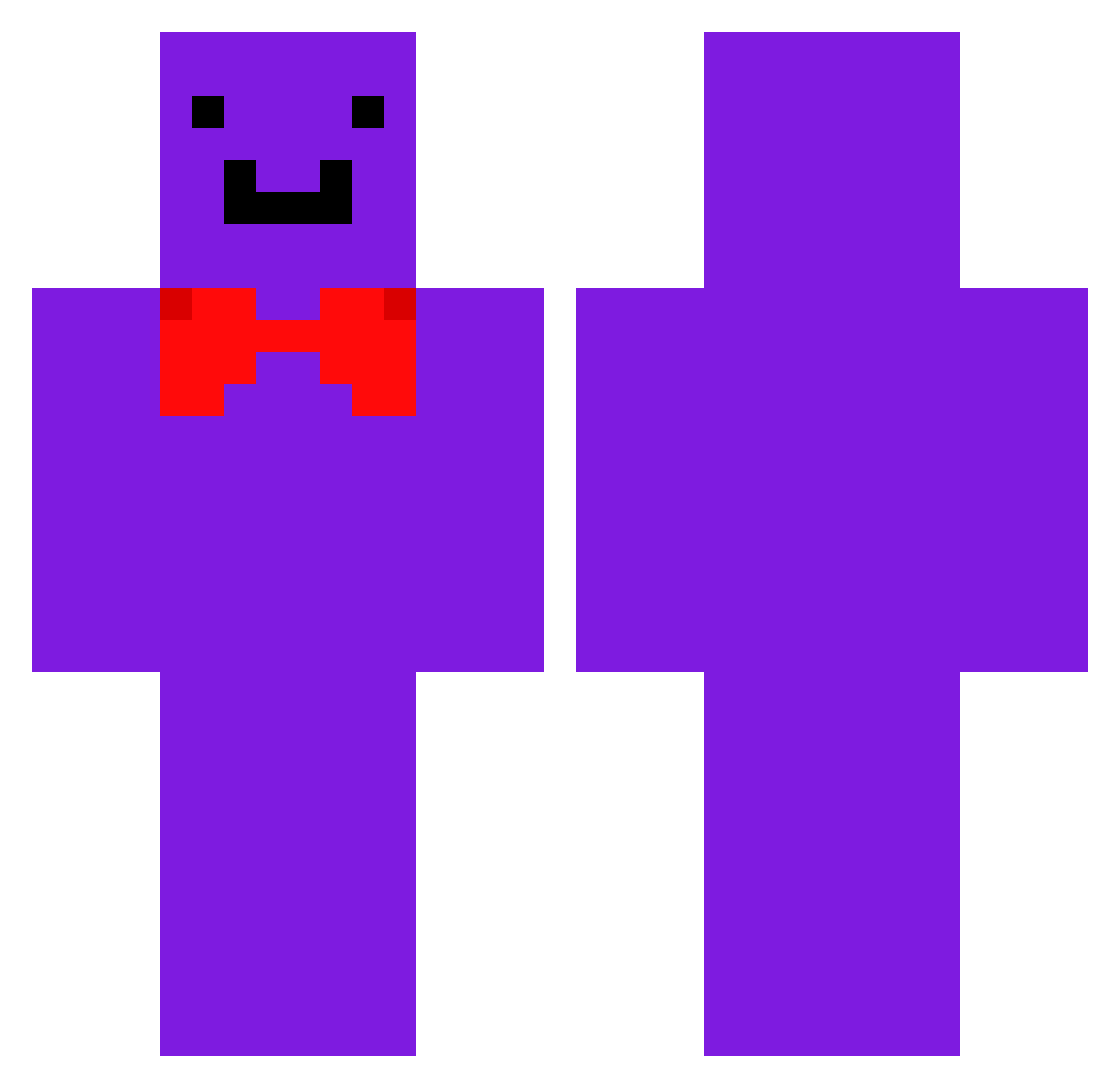 HesteHenning Minecraft skin, front and back view