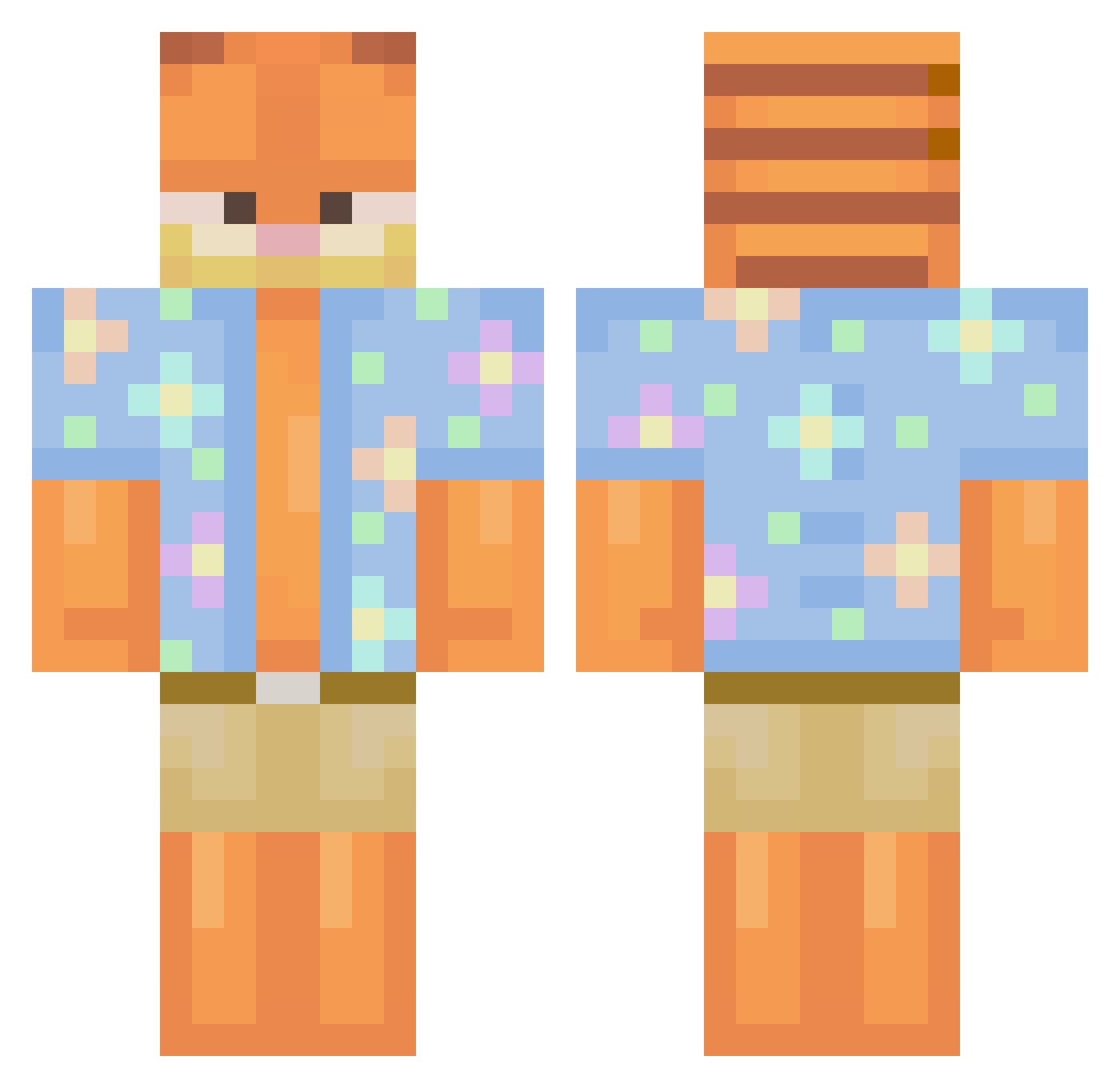 jake_mania2 Minecraft skin, front and back view