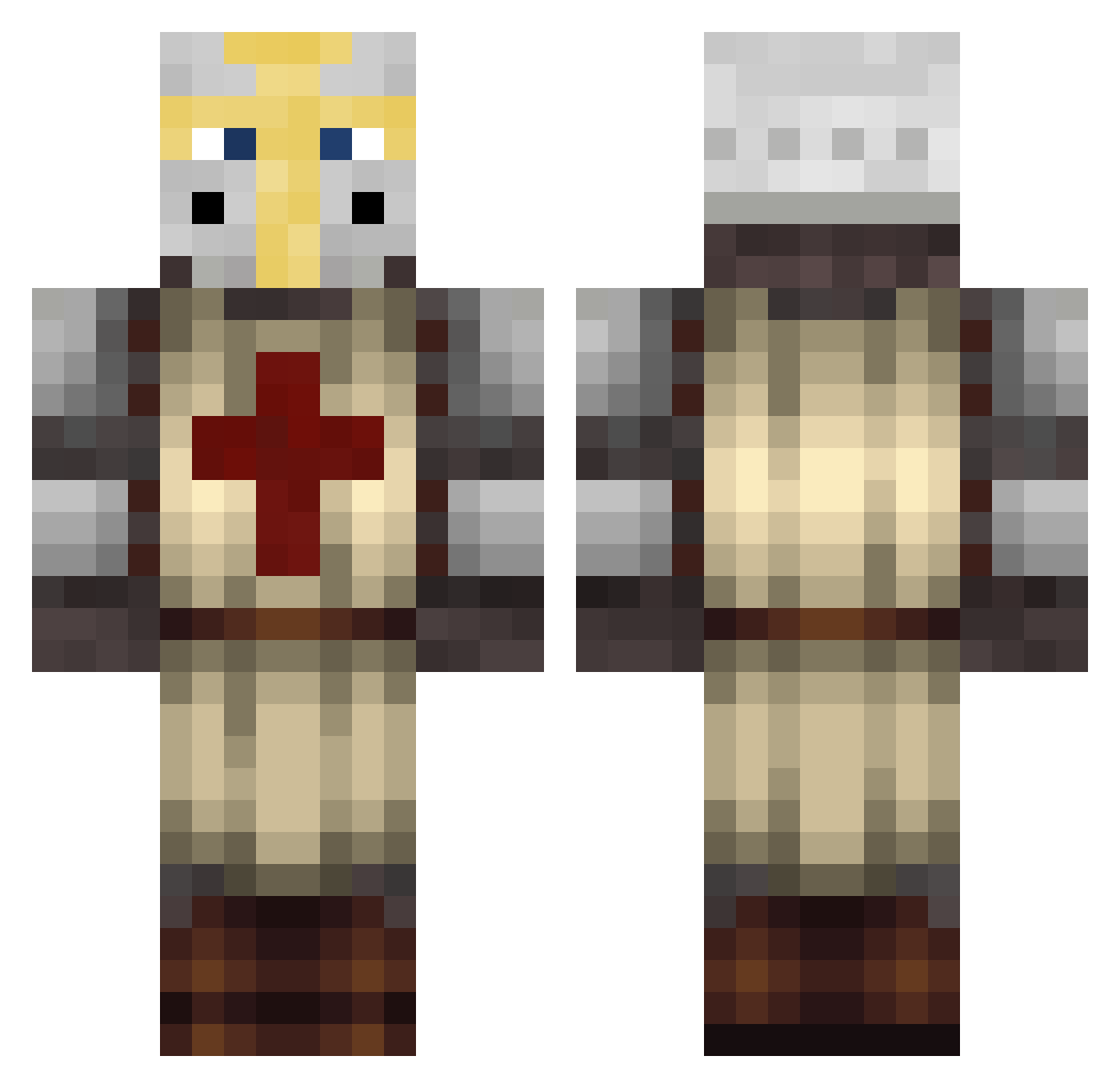 LosHermano Minecraft skin, front and back view