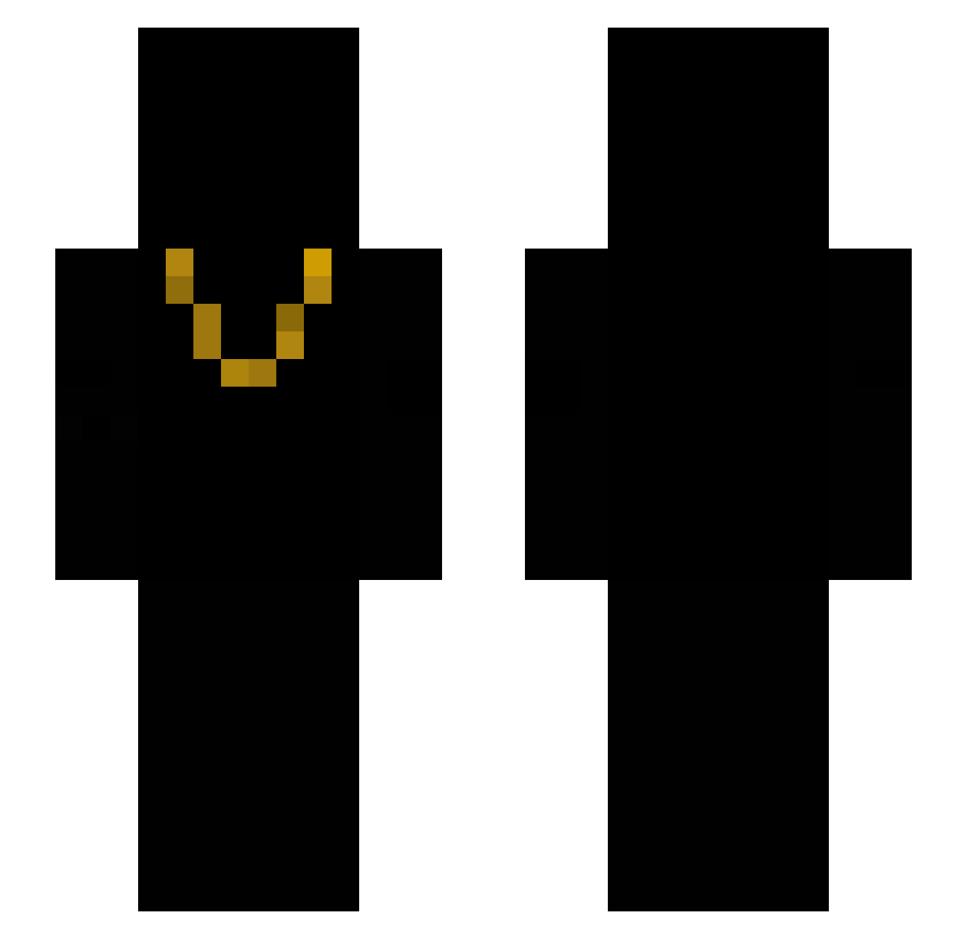 StevelenderFurry Minecraft skin, front and back view