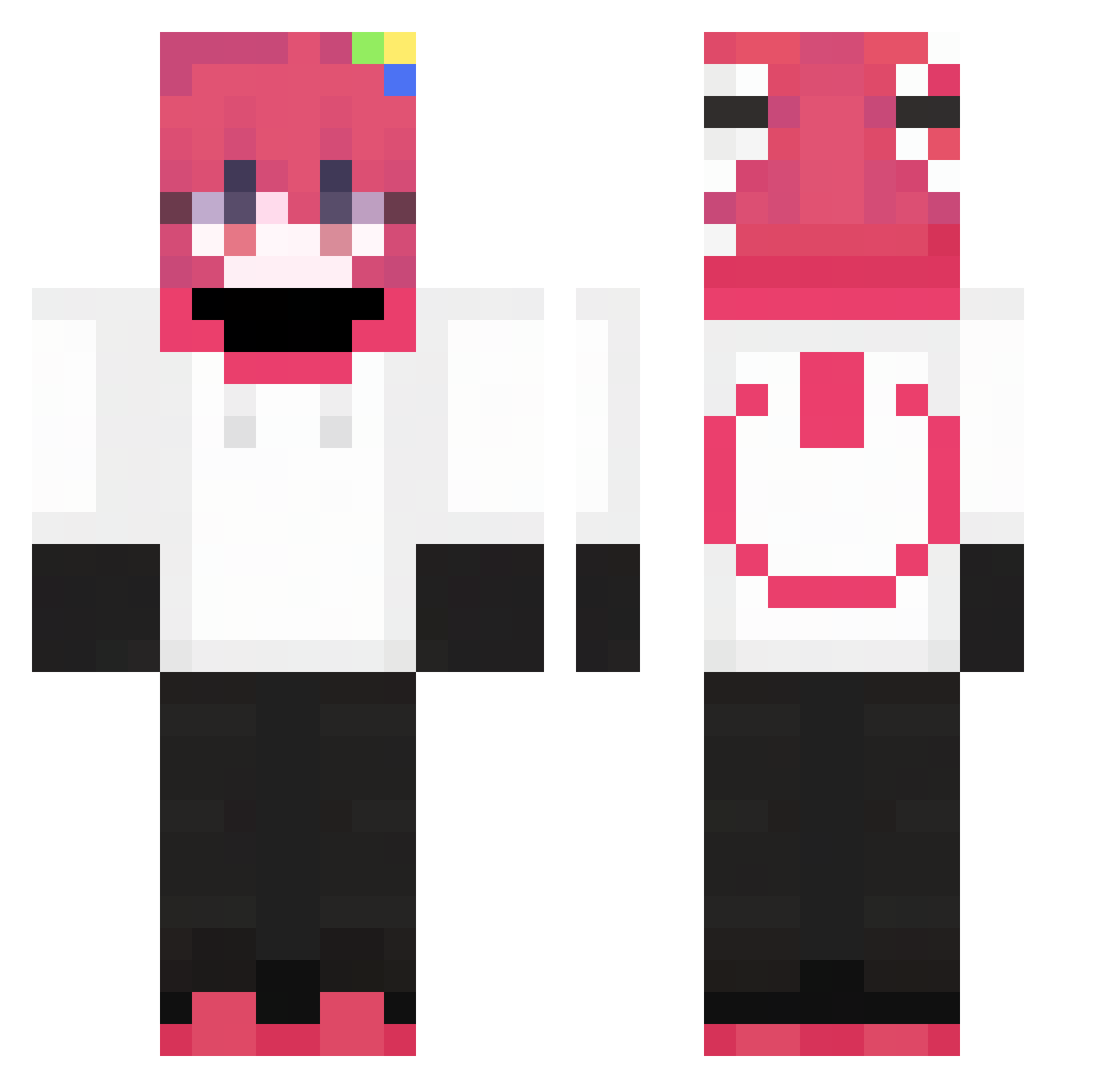OGVeteran2 Minecraft skin, front and back view