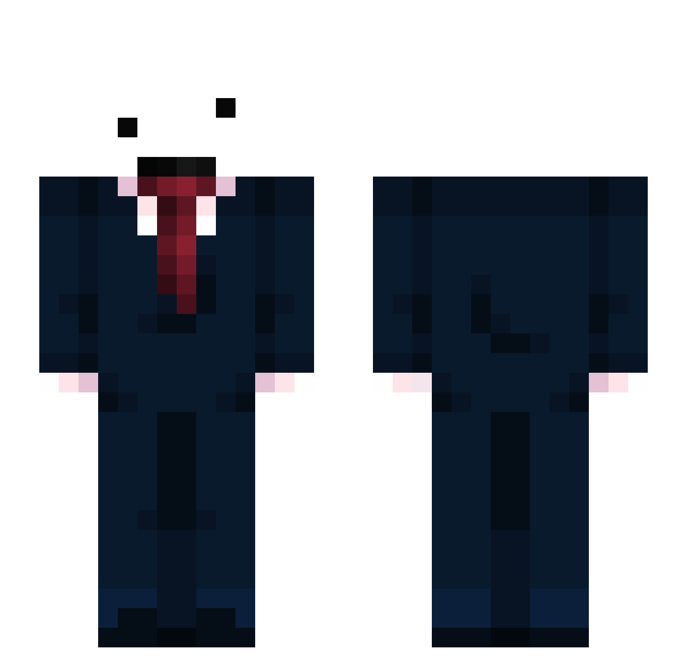 Namnta Minecraft skin, front and back view