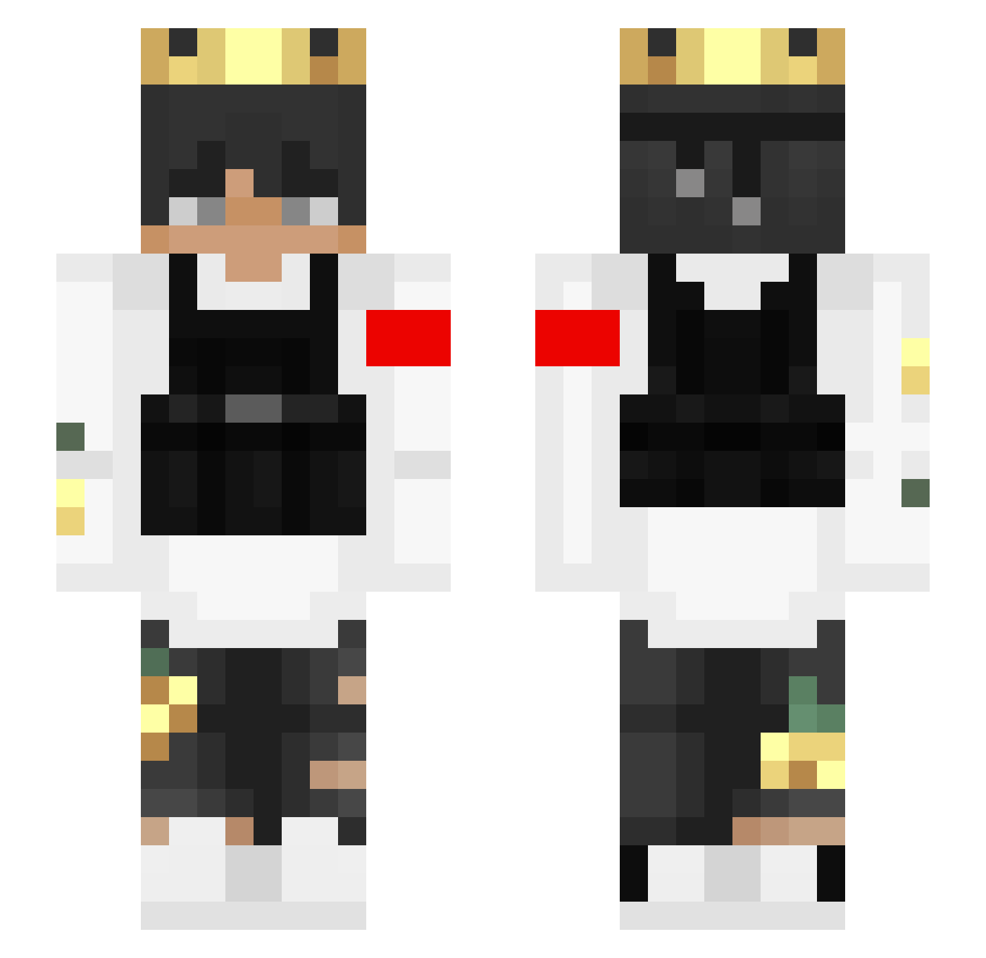Supaa_a Minecraft skin, front and back view