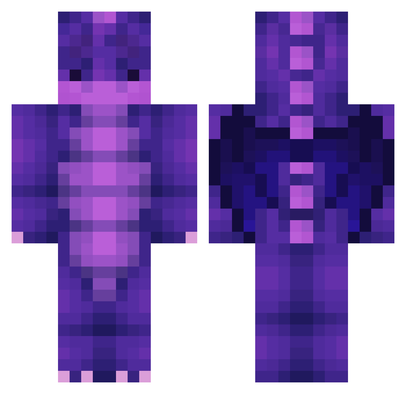 EpicDragonKing Minecraft skin, front and back view