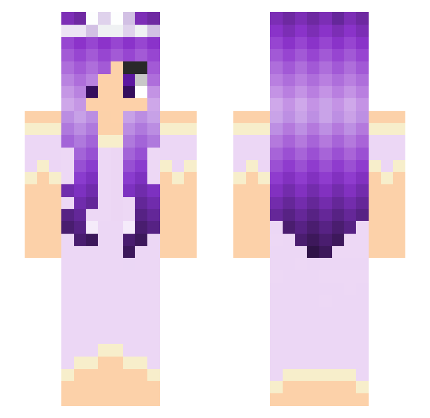 OdinTheSlayer Minecraft skin, front and back view