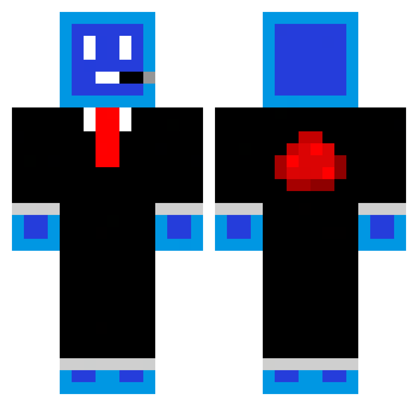 rawlock_ Minecraft skin, front and back view