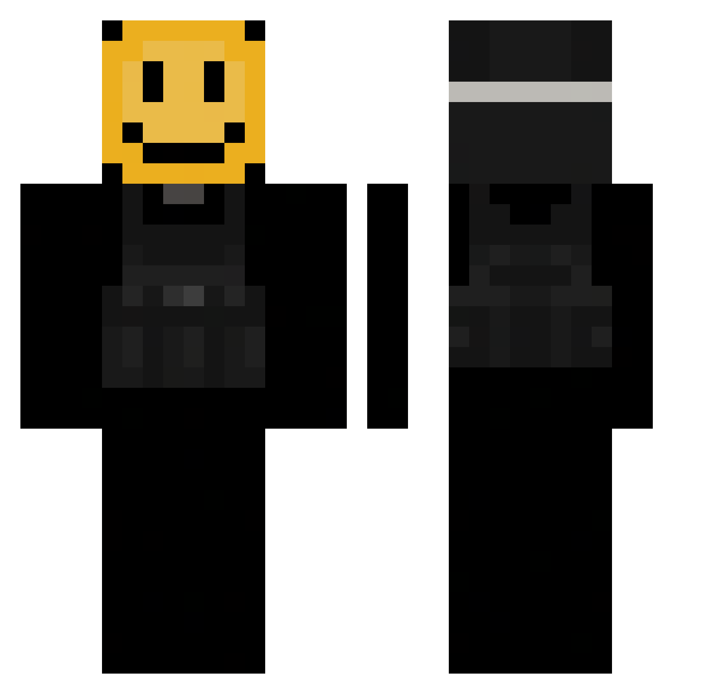 _MisterT_ Minecraft skin, front and back view