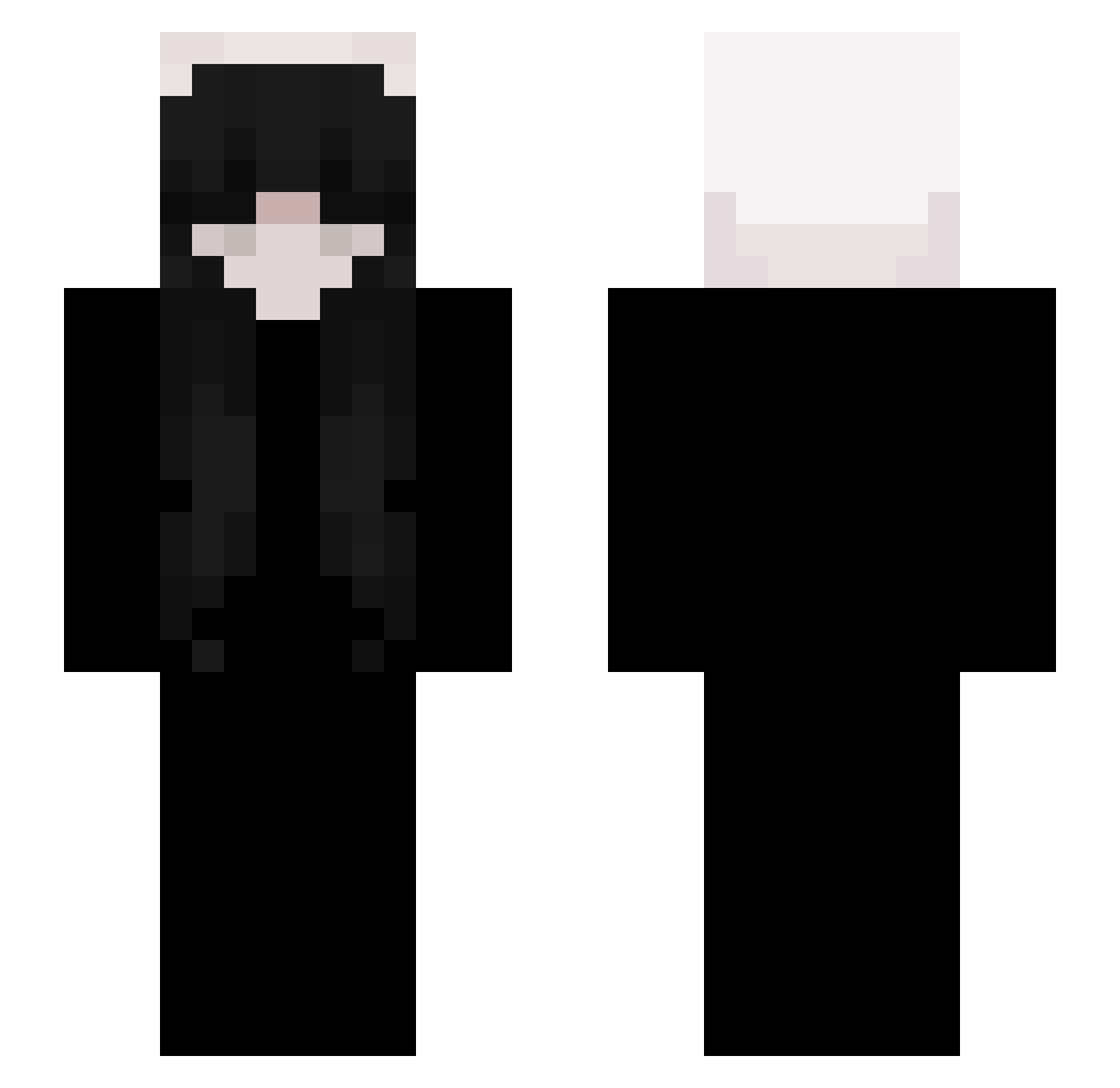 Koda Minecraft skin, front and back view