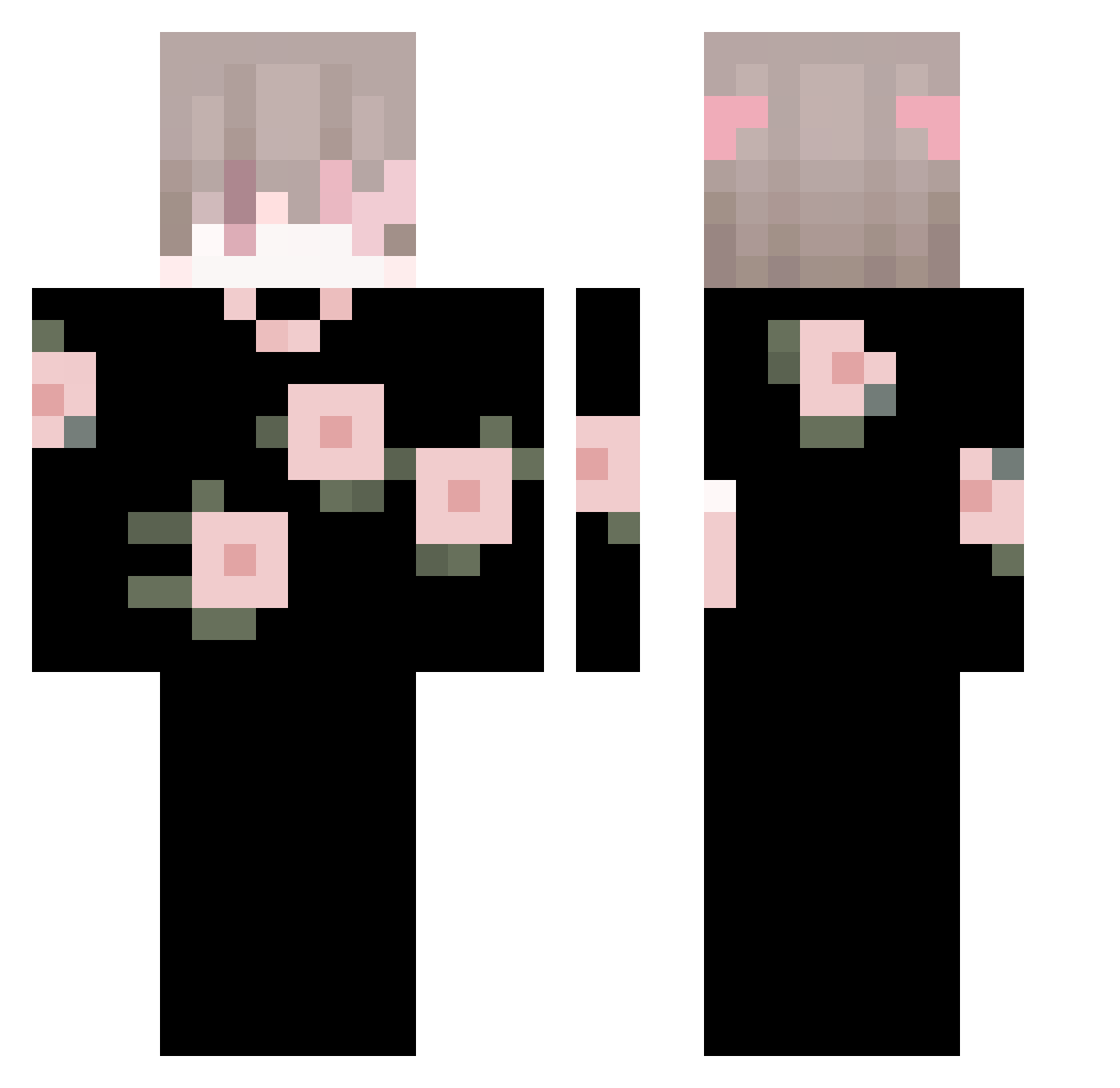 reed3m Minecraft skin, front and back view