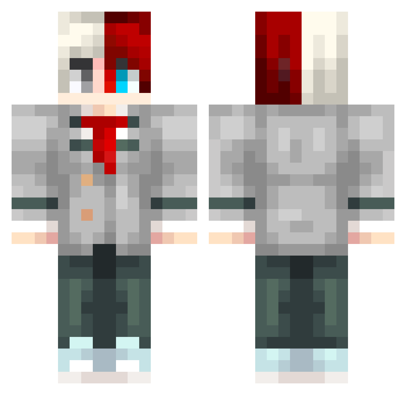 Dodos_TR Minecraft skin, front and back view