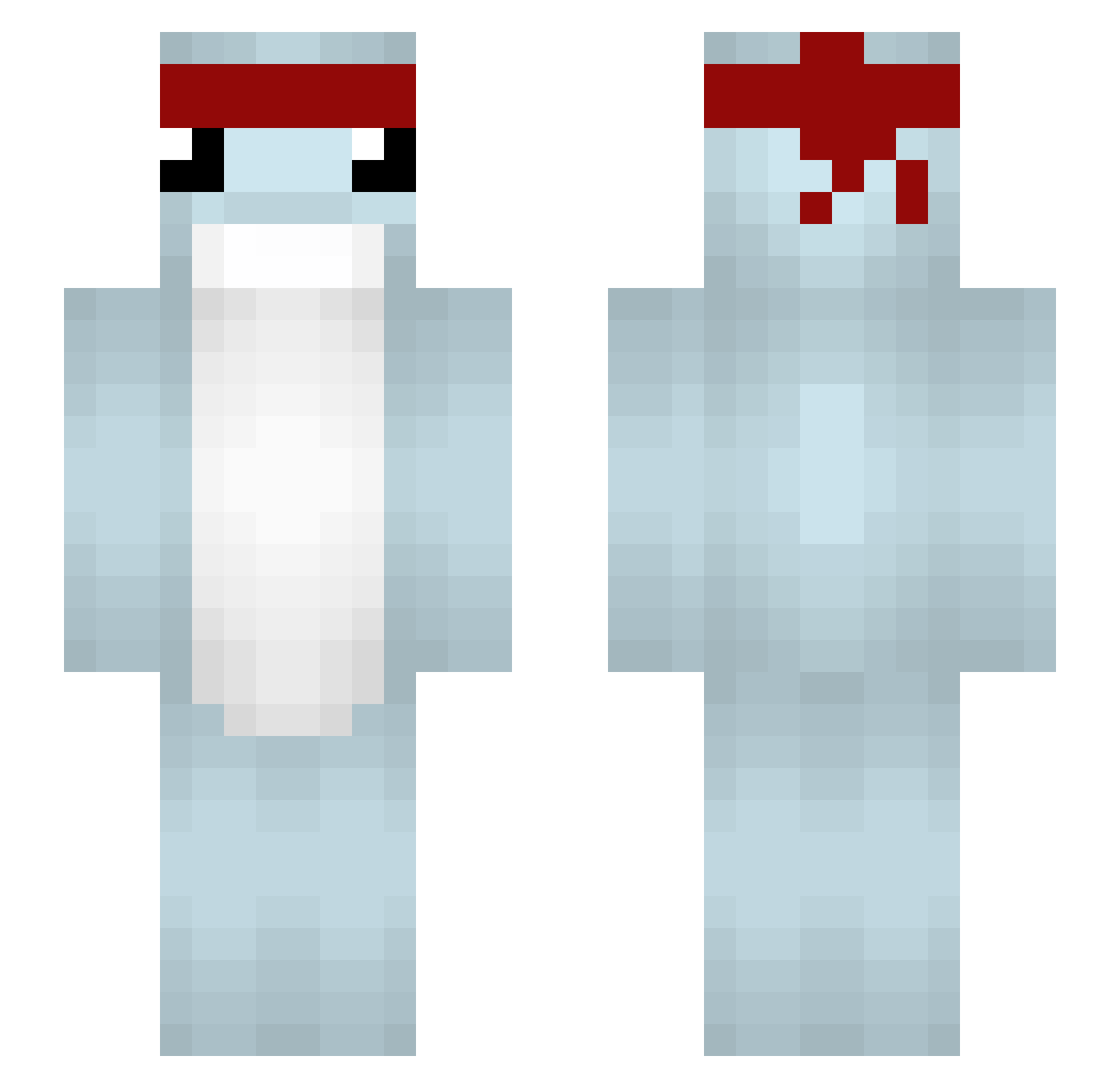 Deeezk Minecraft skin, front and back view