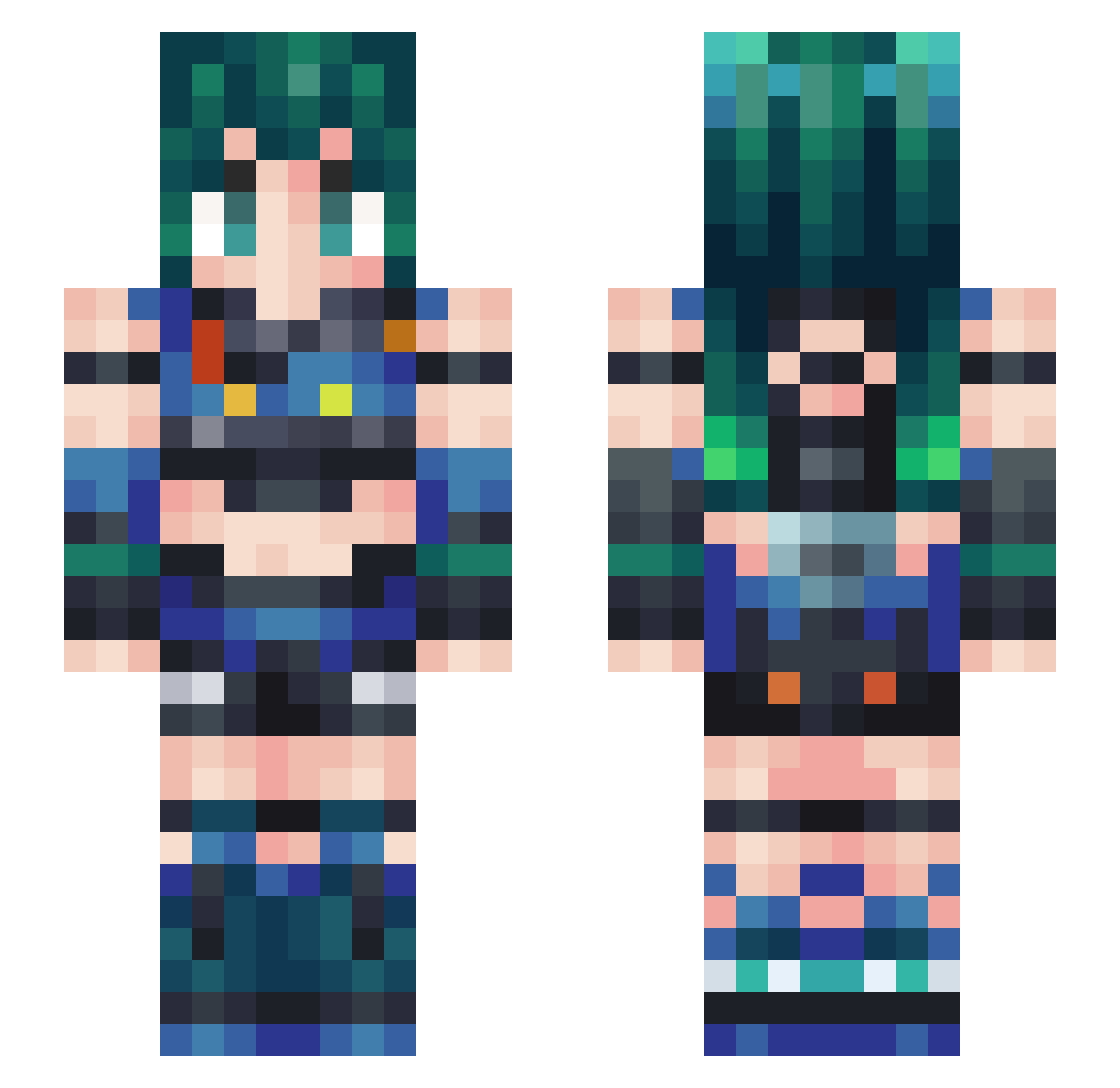 gramosg520 Minecraft skin, front and back view