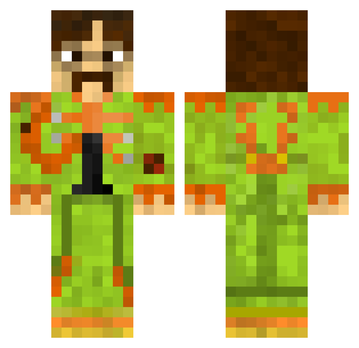 Seth_N Minecraft skin, front and back view