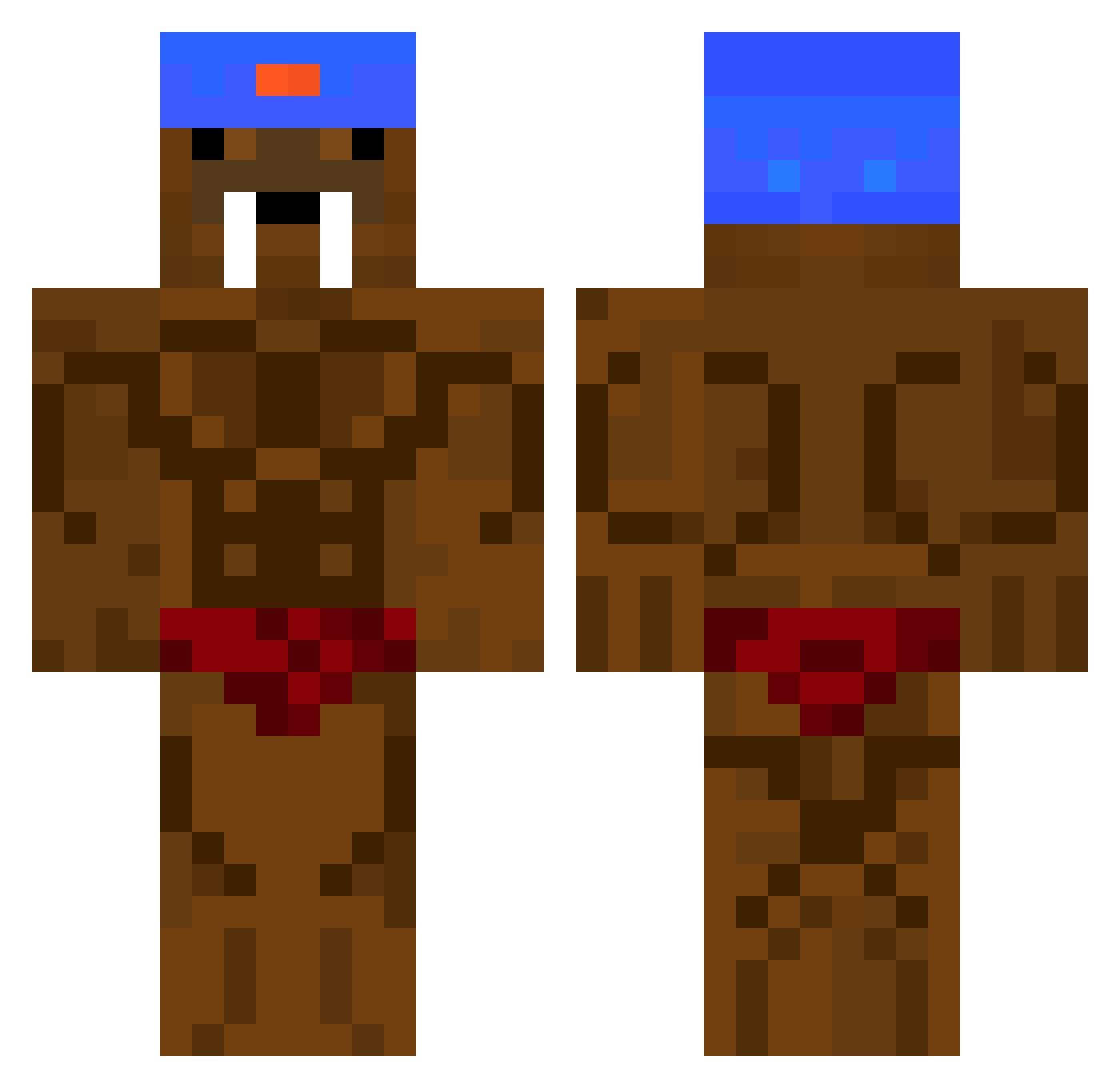 GREGERSEN68 Minecraft skin, front and back view
