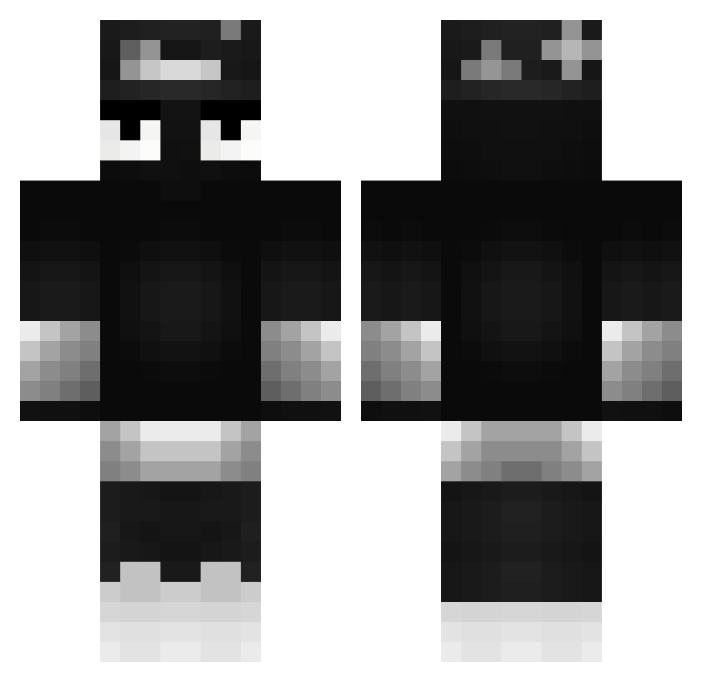 typeshiiit Minecraft skin, front and back view
