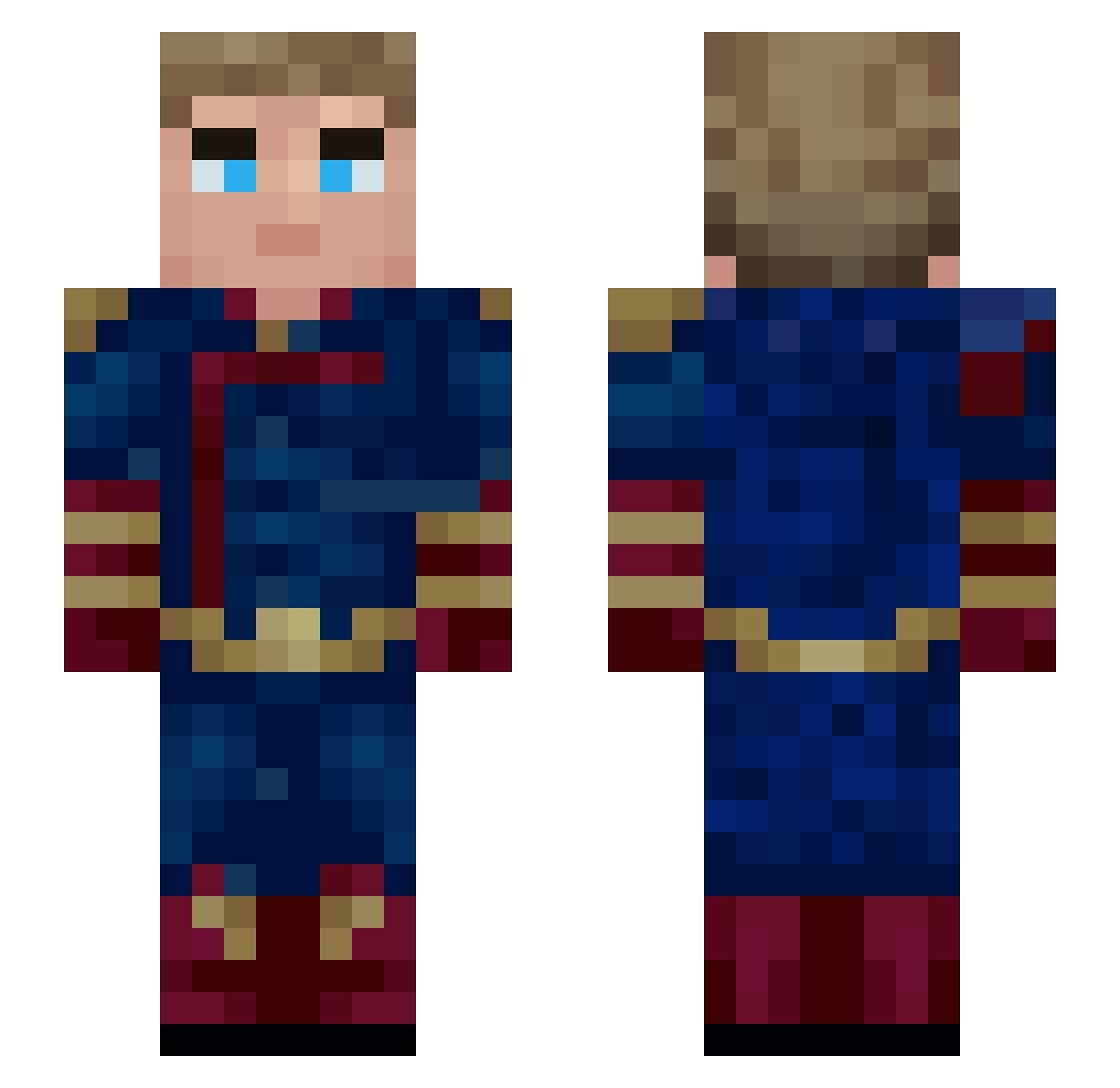 derv_perty_rna Minecraft skin, front and back view