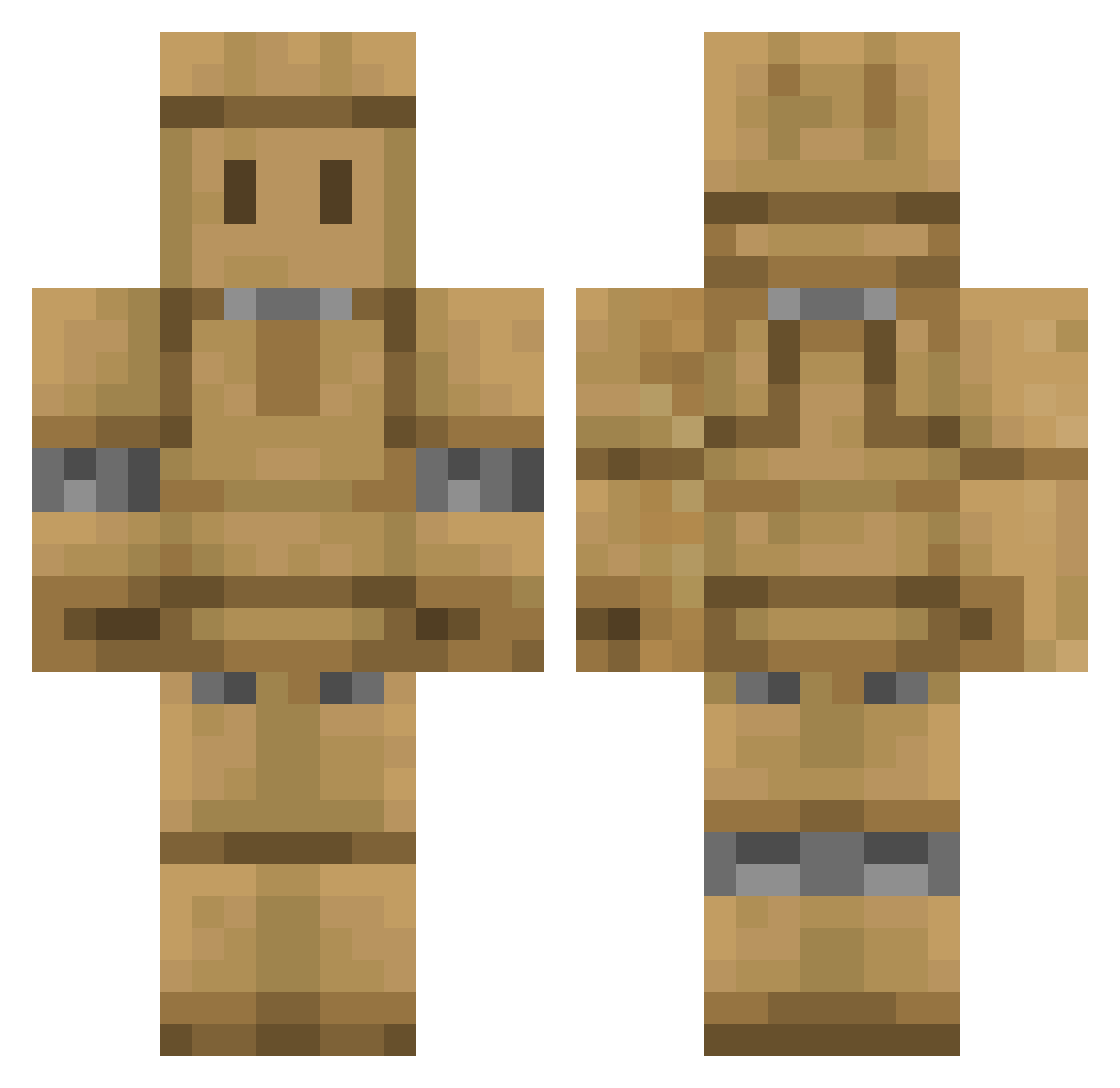 lGeebarl Minecraft skin, front and back view