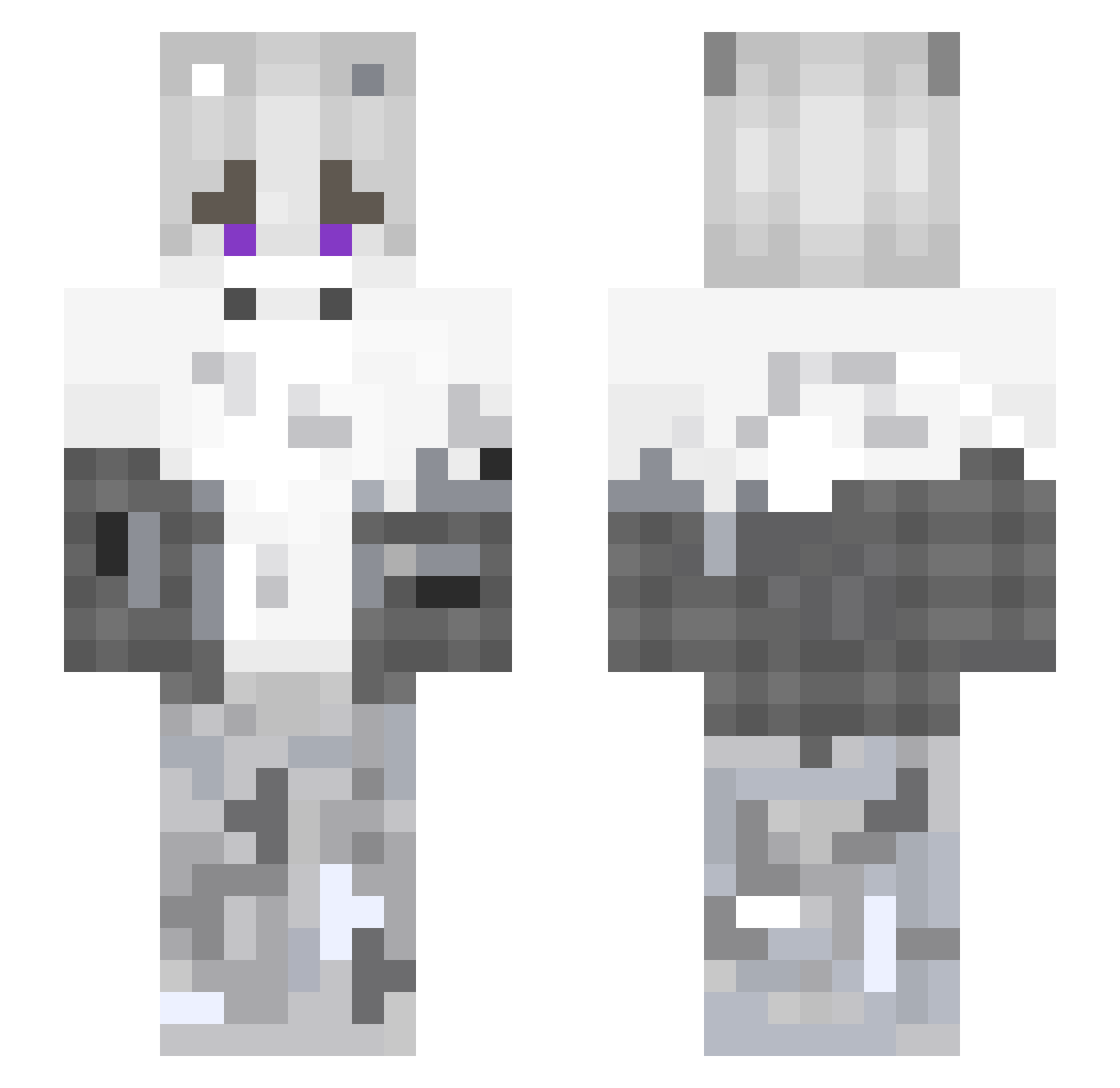 Mati0402 Minecraft skin, front and back view