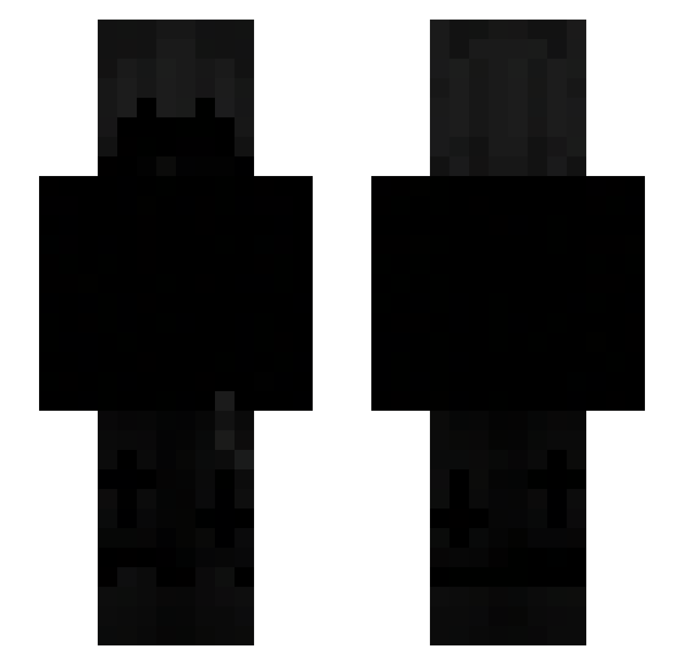 rB_GoD Minecraft skin, front and back view