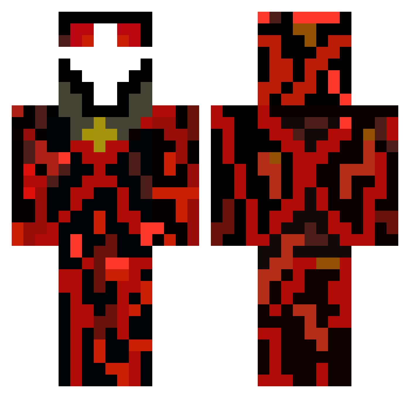 szyxon2943 Minecraft skin, front and back view