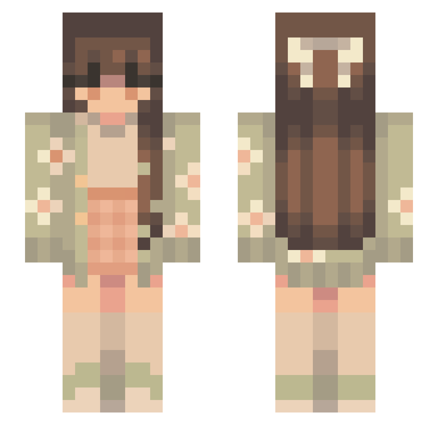 lil_bugs Minecraft skin, front and back view