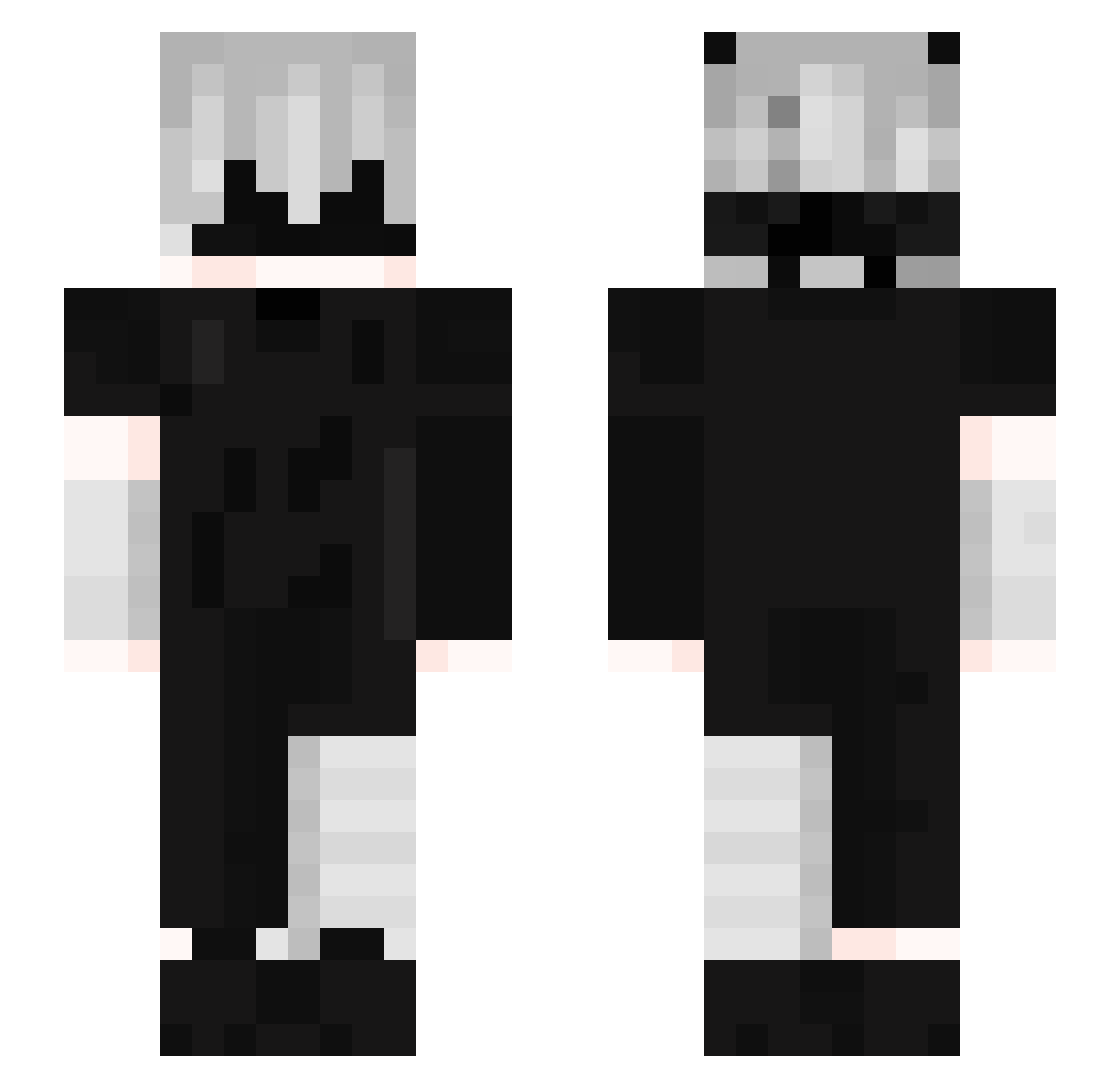 SouKinzunk Minecraft skin, front and back view