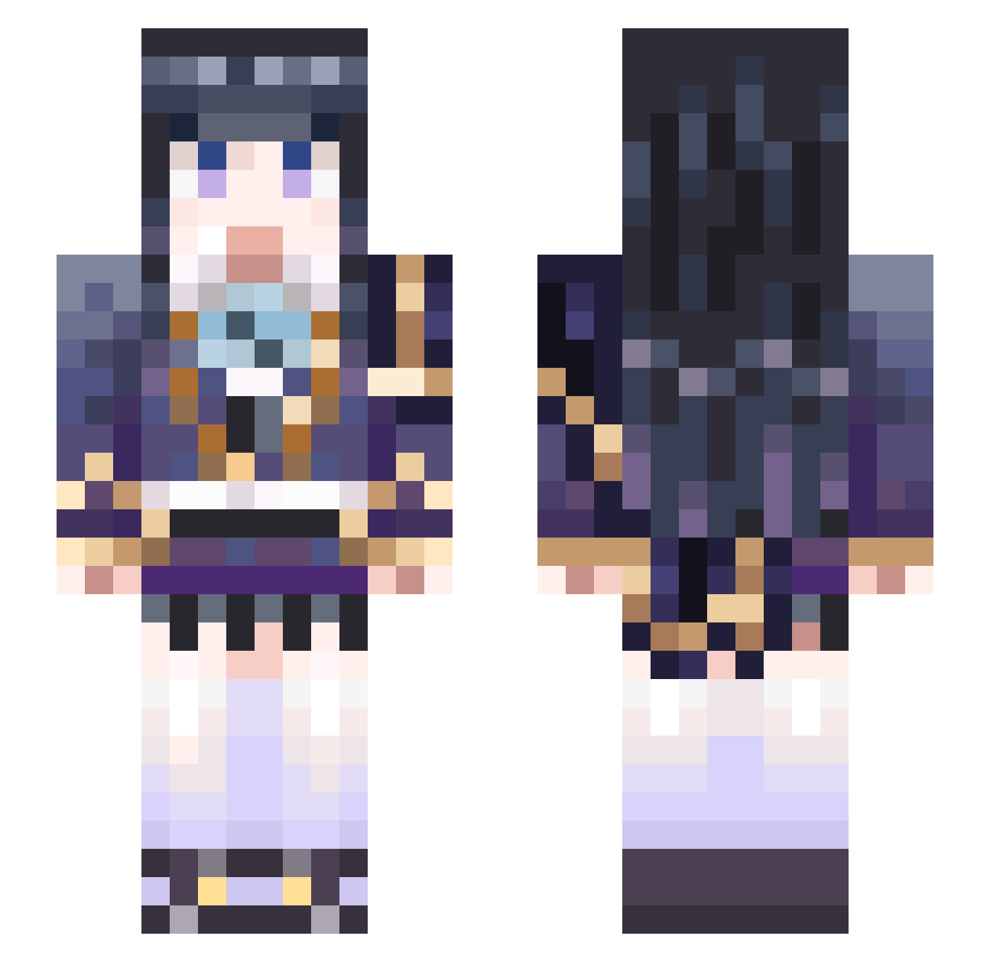 ilovetwice_momo Minecraft skin, front and back view