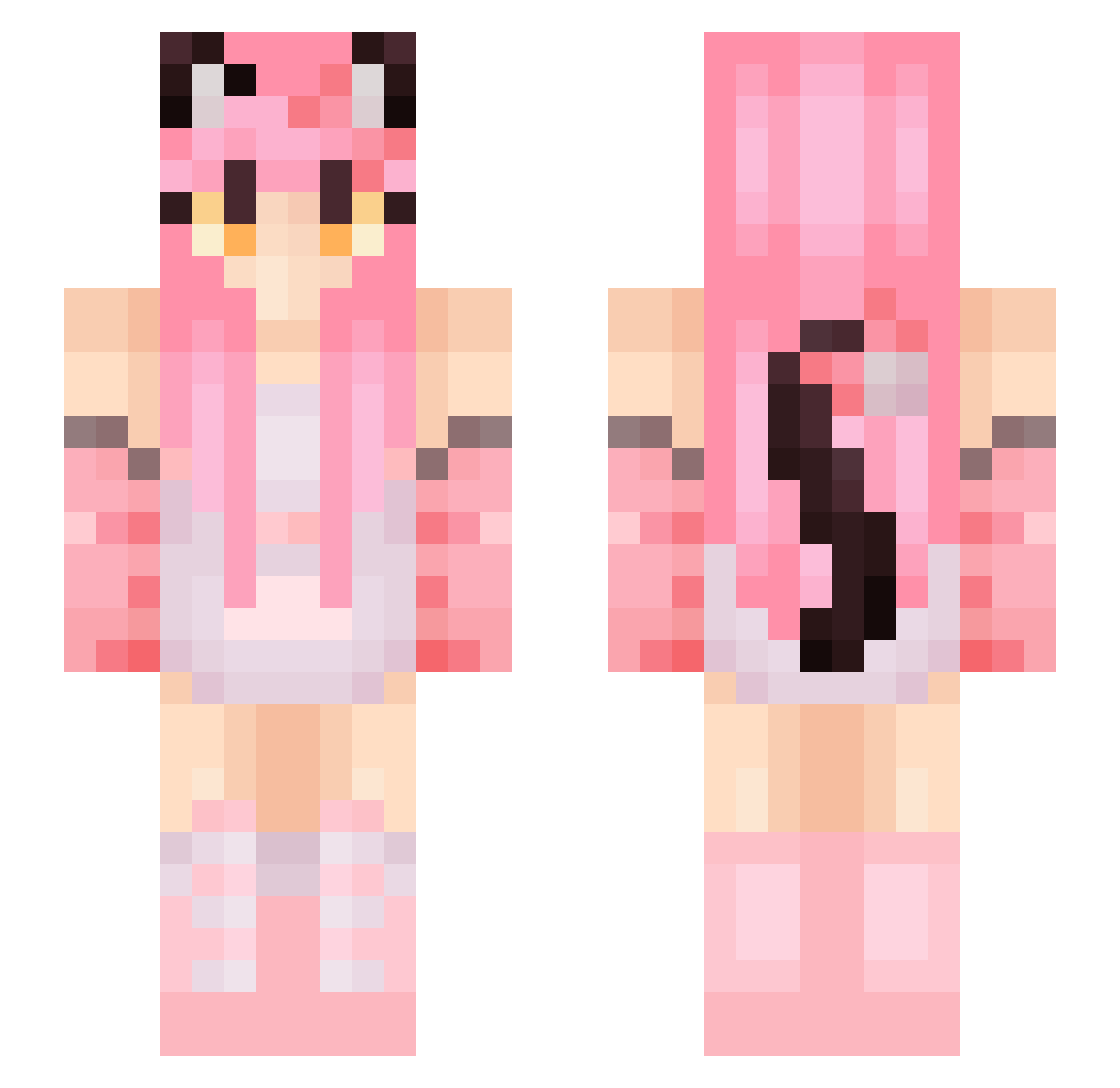 Phoenix_Drop1 Minecraft skin, front and back view