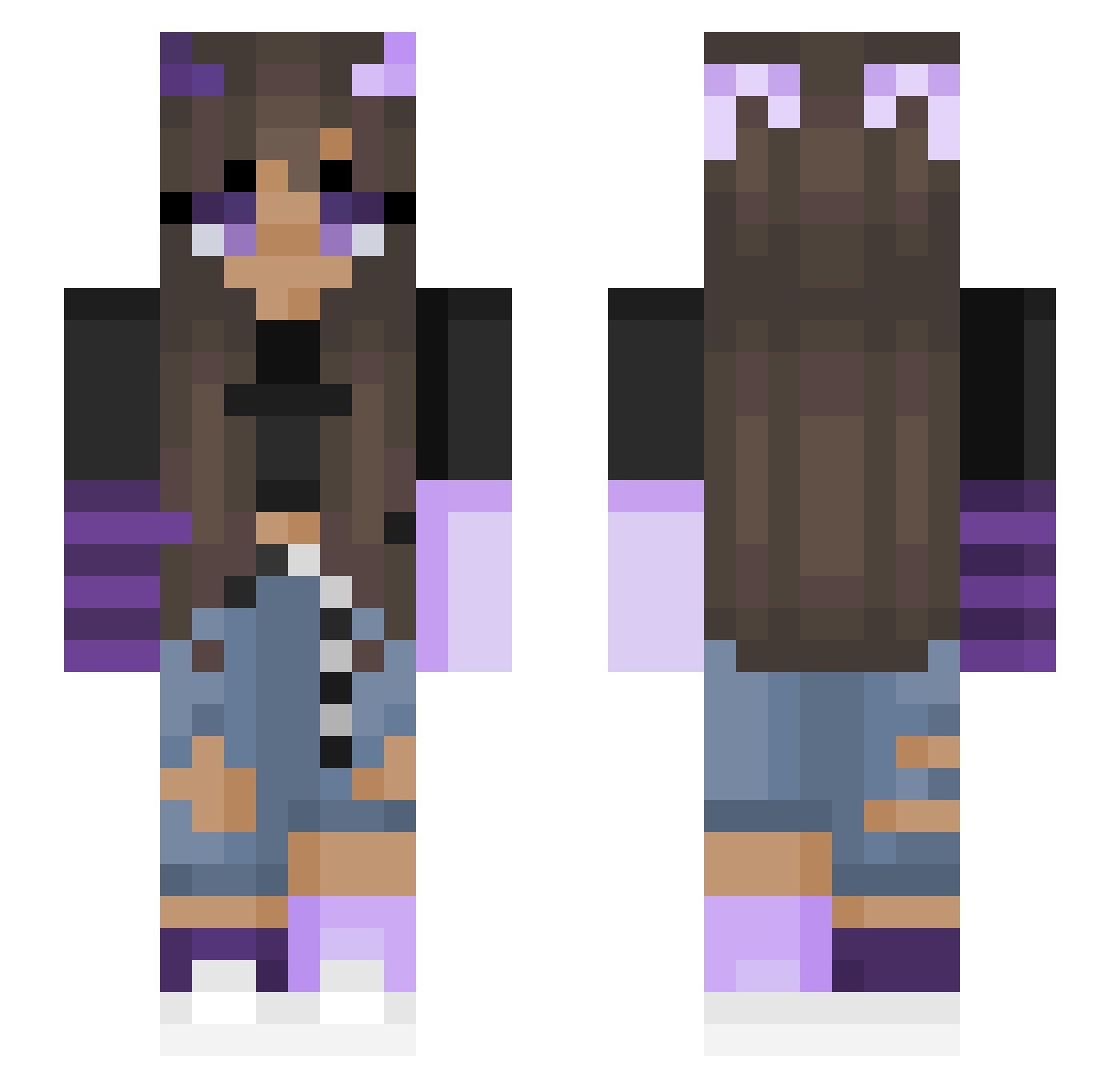 Blue_star98 Minecraft skin, front and back view