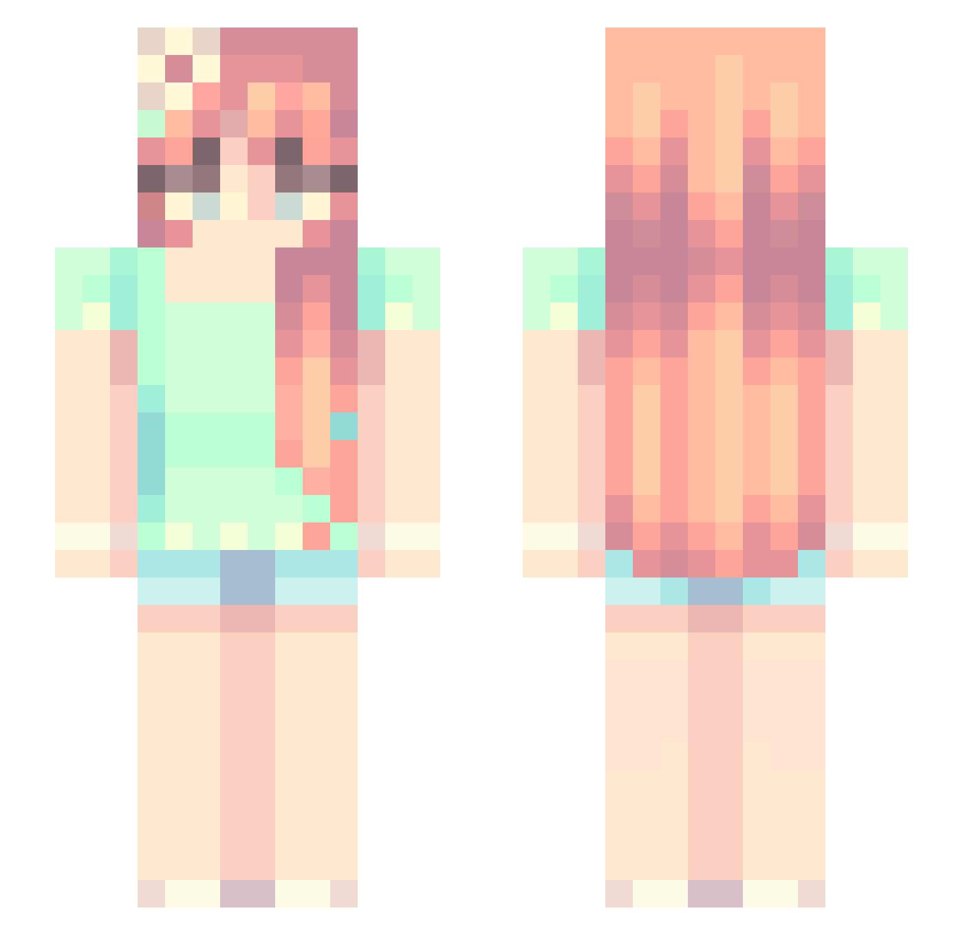jugemscloud89 Minecraft skin, front and back view