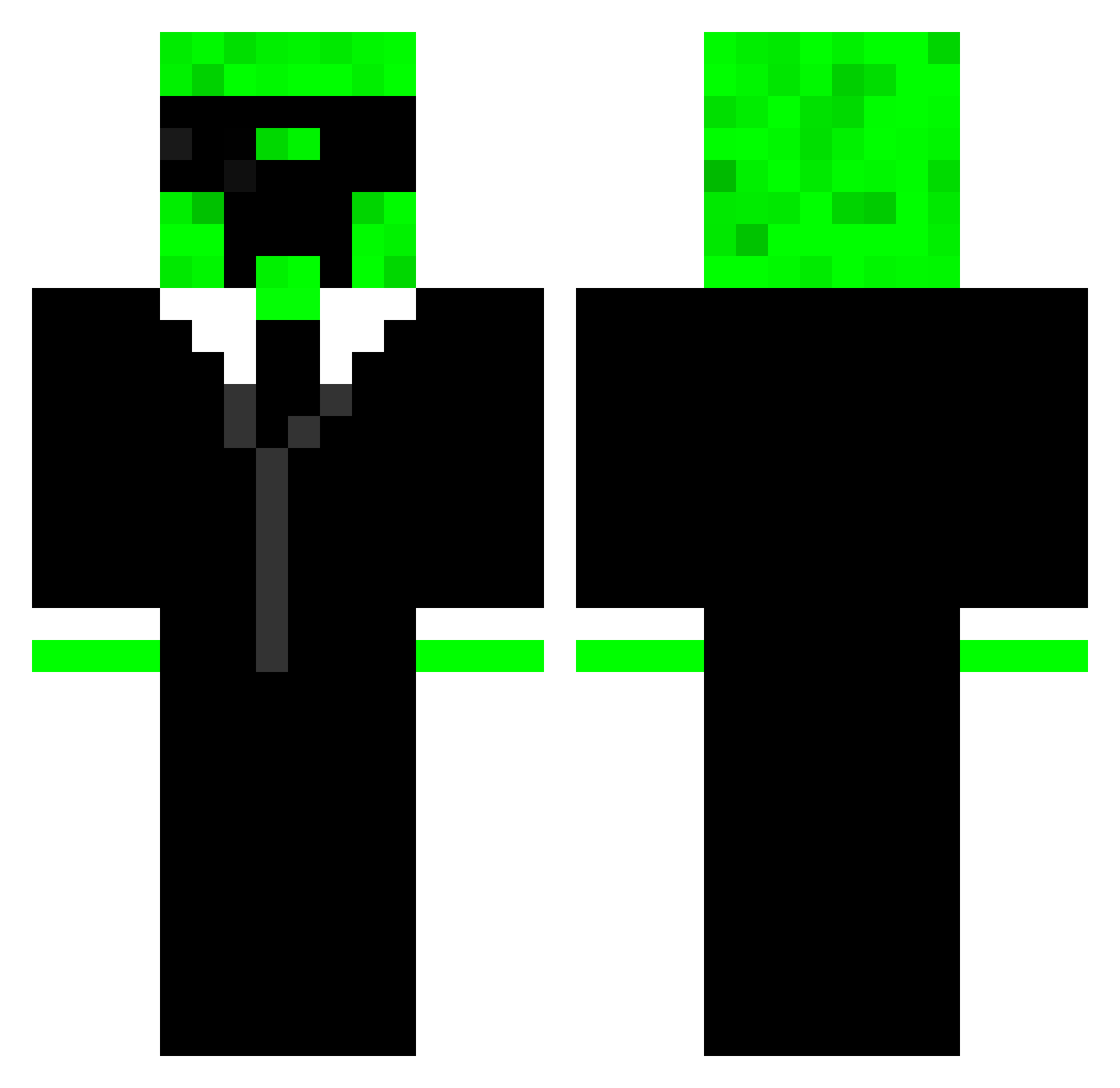 Hyacinthe Minecraft skin, front and back view