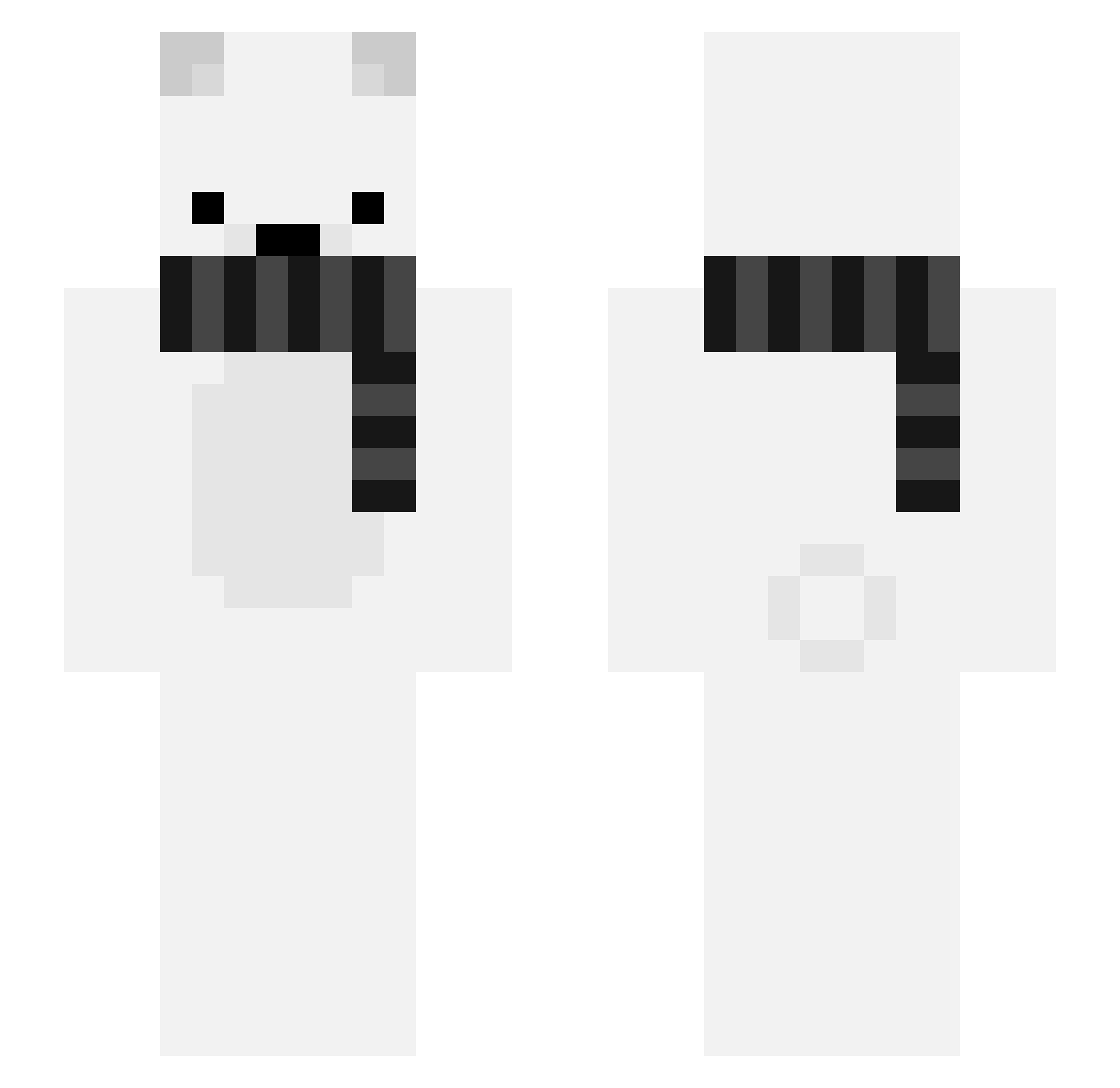 PAPIPUPEP0 Minecraft skin, front and back view
