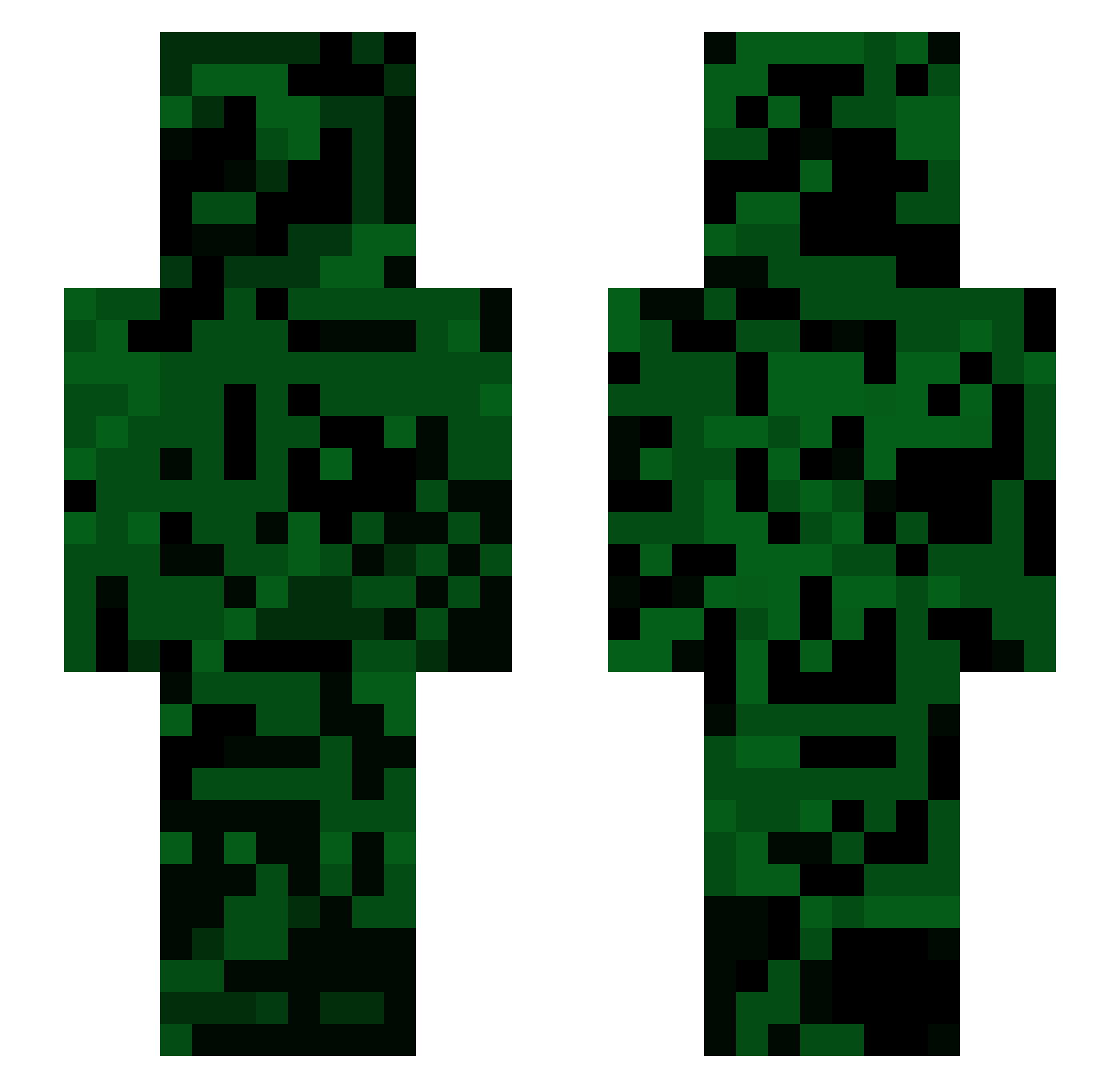 Bo1njour Minecraft skin, front and back view